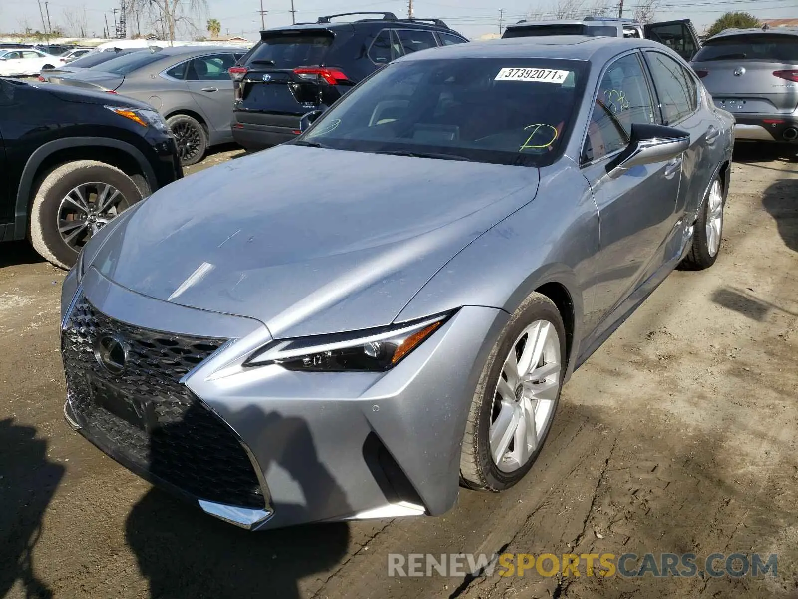 2 Photograph of a damaged car JTHCA1D28M5110197 LEXUS IS 2021