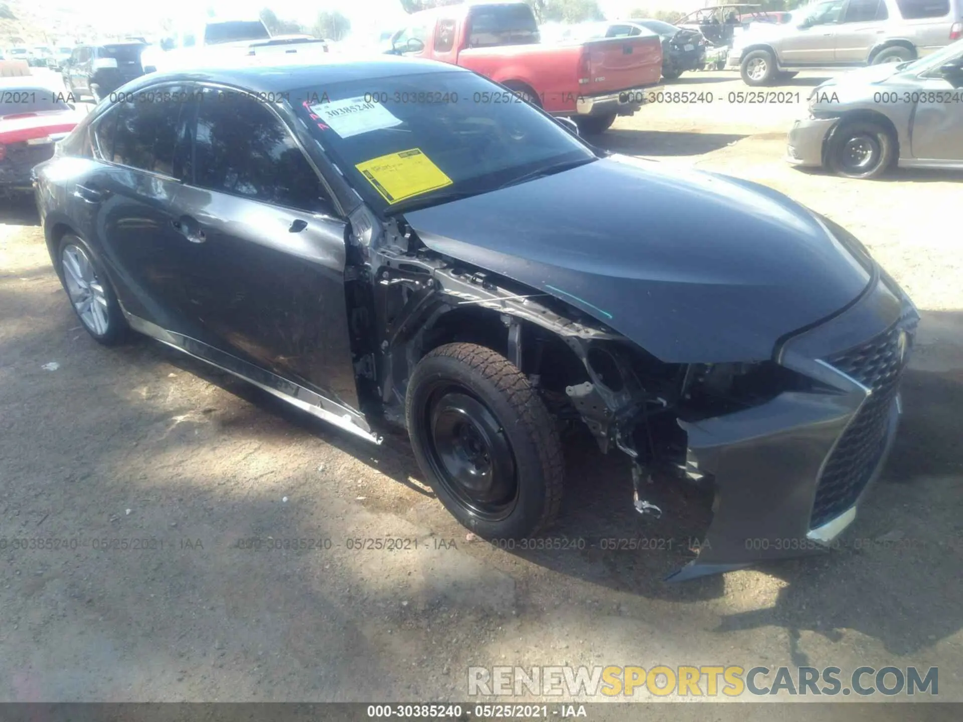 1 Photograph of a damaged car JTHCA1D2XM5109357 LEXUS IS 2021