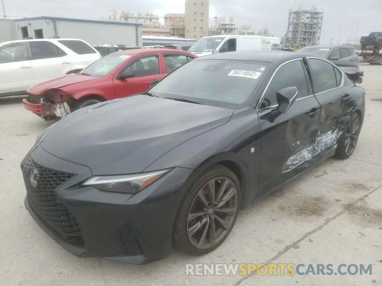 2 Photograph of a damaged car JTHGZ1B28M5041055 LEXUS IS 2021