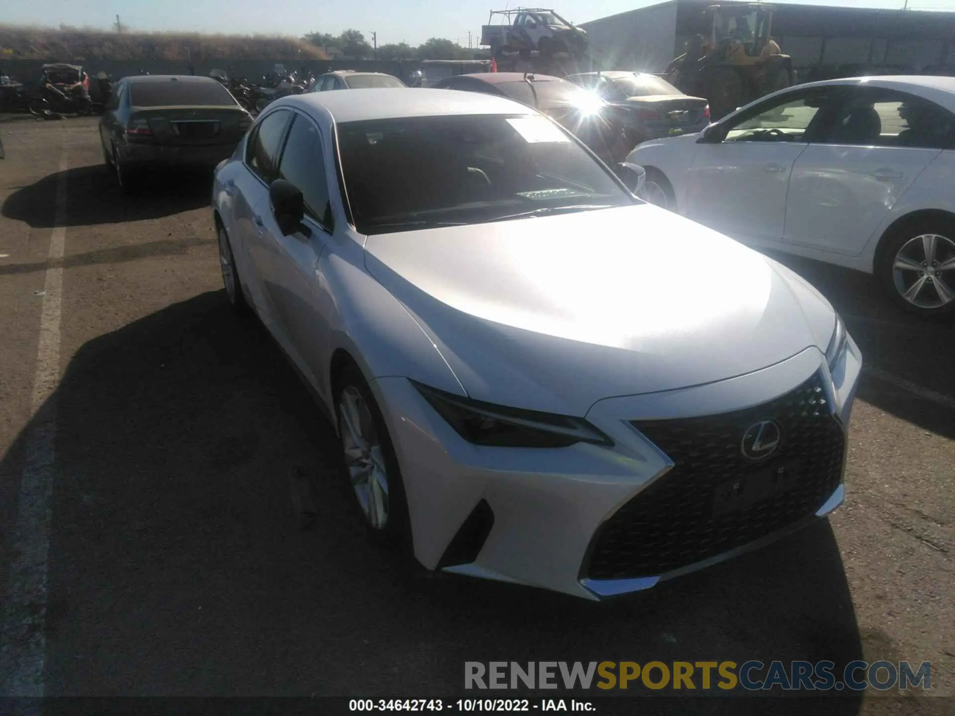 1 Photograph of a damaged car JTHAA1D27N5120261 LEXUS IS 2022