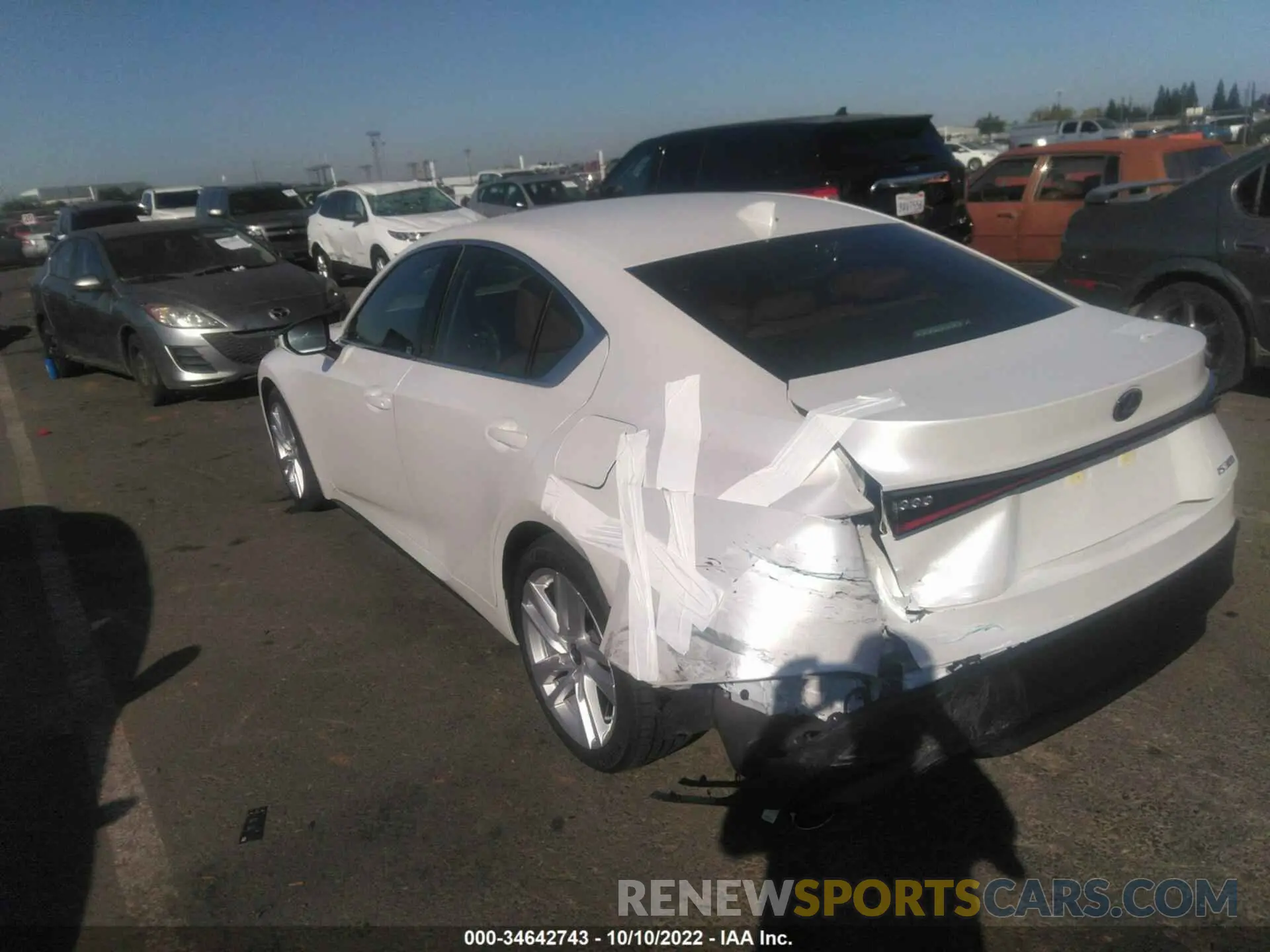 3 Photograph of a damaged car JTHAA1D27N5120261 LEXUS IS 2022