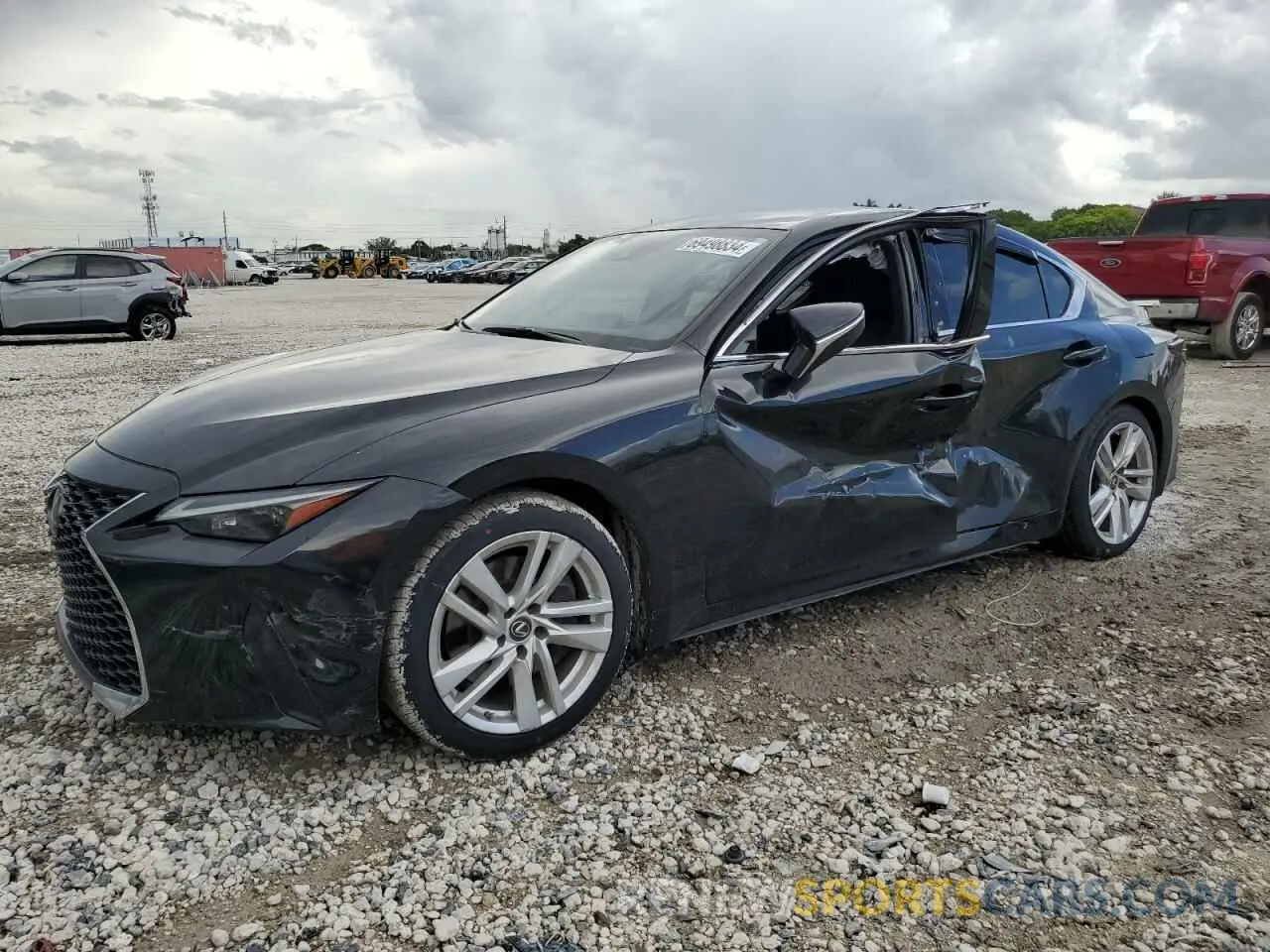 1 Photograph of a damaged car JTHAA1D2XN5118262 LEXUS IS 2022