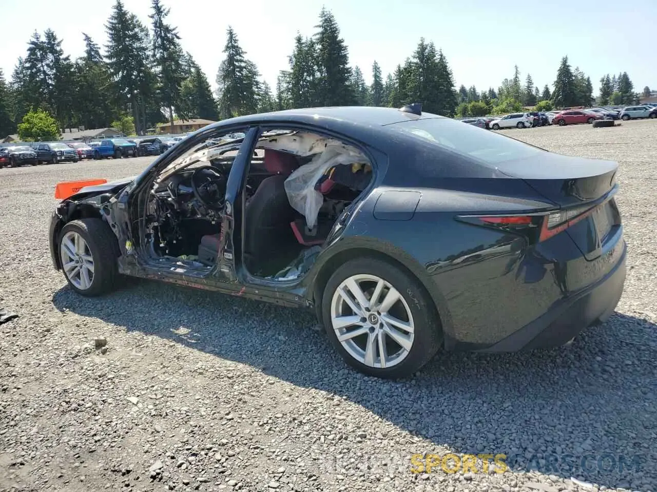 2 Photograph of a damaged car JTHC81F20N5047879 LEXUS IS 2022