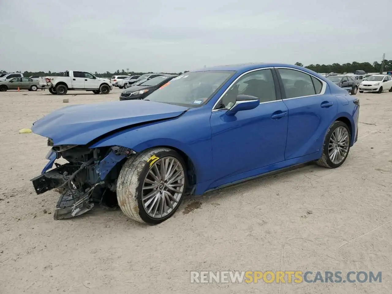 1 Photograph of a damaged car JTHDA1D20N5121281 LEXUS IS 2022