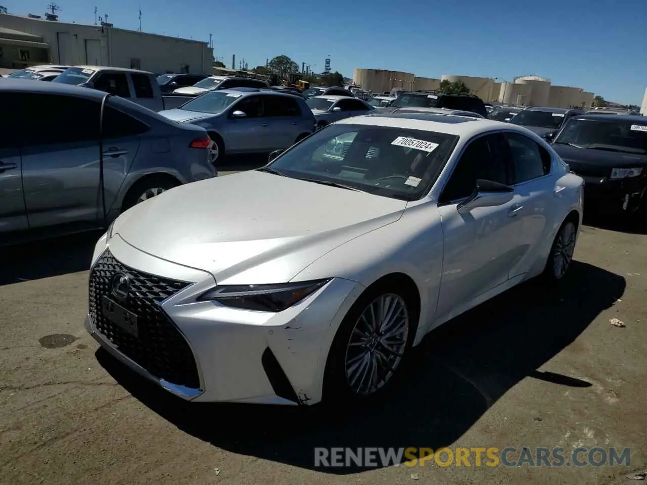 1 Photograph of a damaged car JTHDA1D22N5121041 LEXUS IS 2022