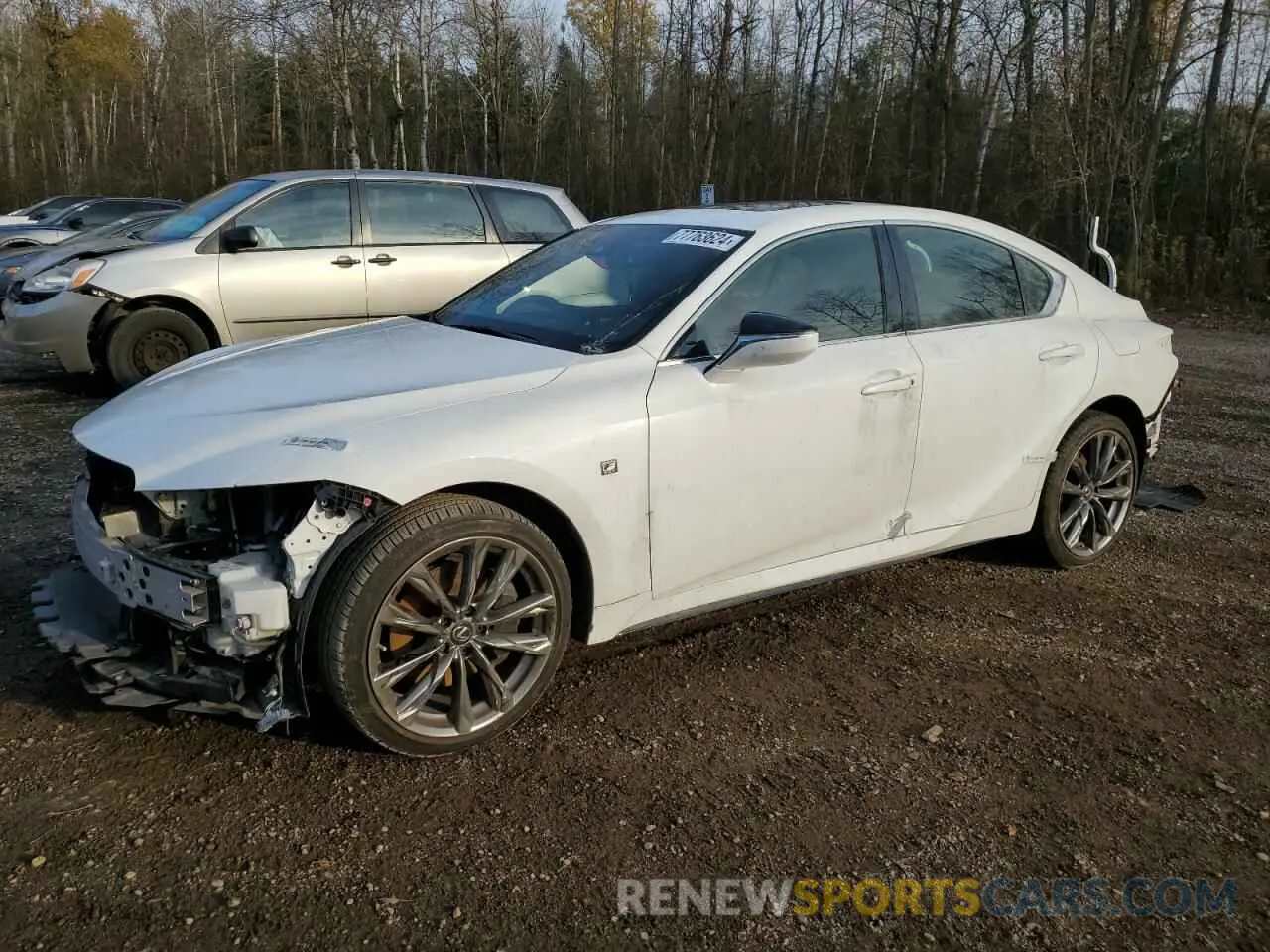 1 Photograph of a damaged car JTHG81F27N5049467 LEXUS IS 2022