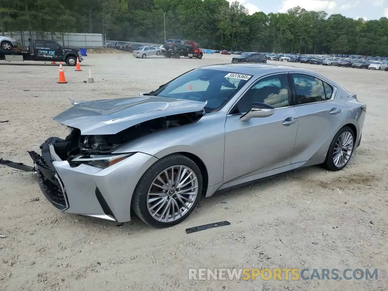 1 Photograph of a damaged car JTHDA1D26R5131903 LEXUS IS 2024