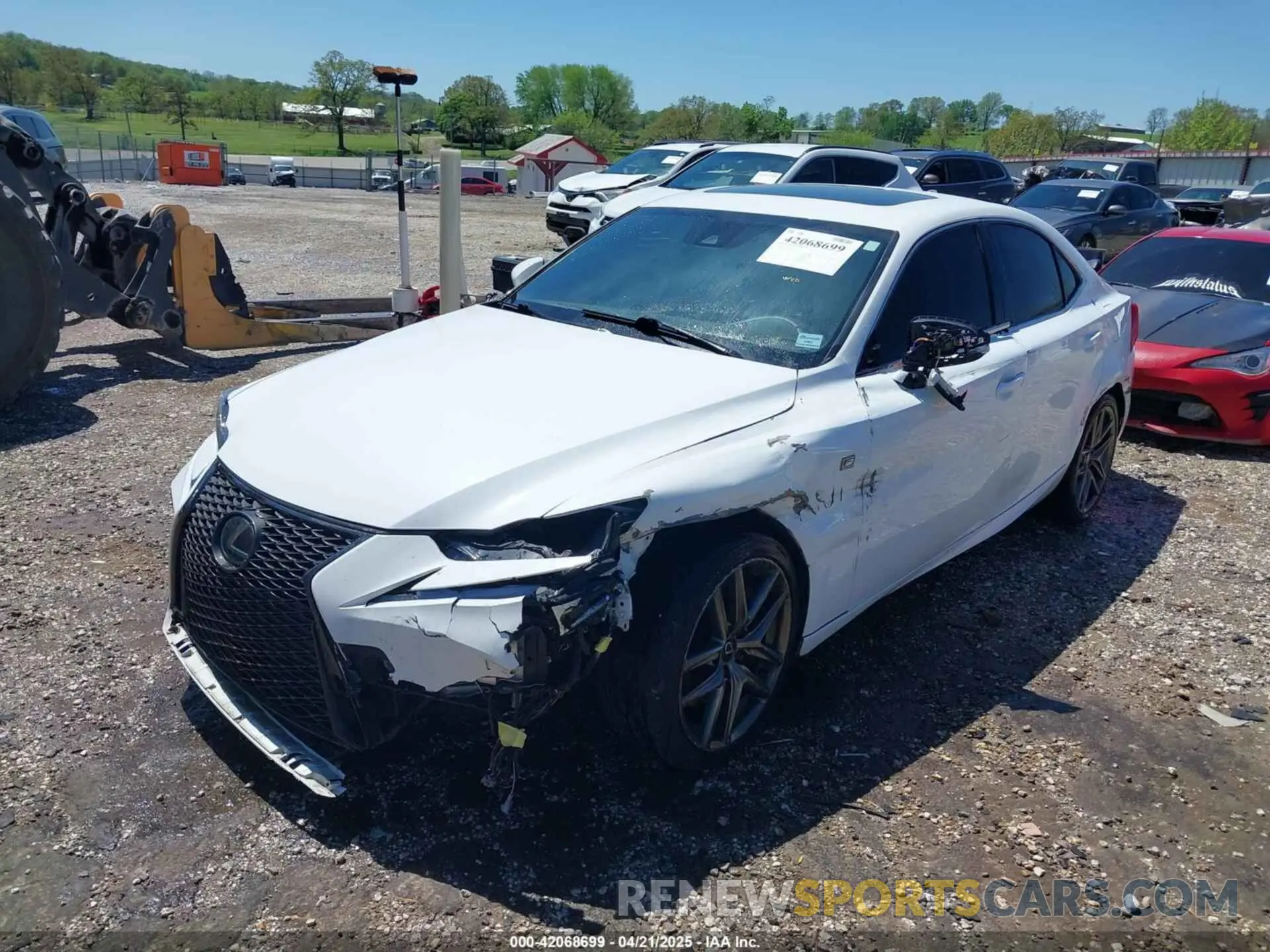 2 Photograph of a damaged car JTHBA1D26K5093781 LEXUS IS 300 2019