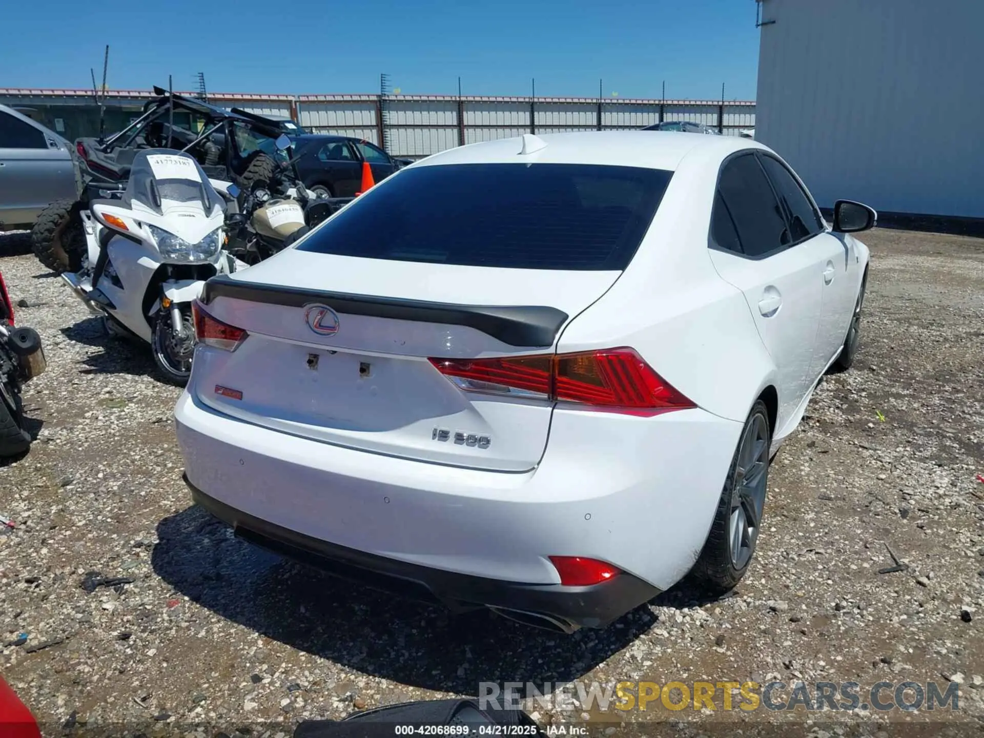 4 Photograph of a damaged car JTHBA1D26K5093781 LEXUS IS 300 2019