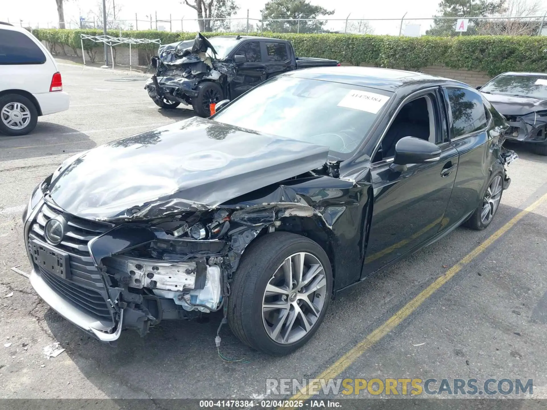 2 Photograph of a damaged car JTHAA1D26L5108194 LEXUS IS 300 2020