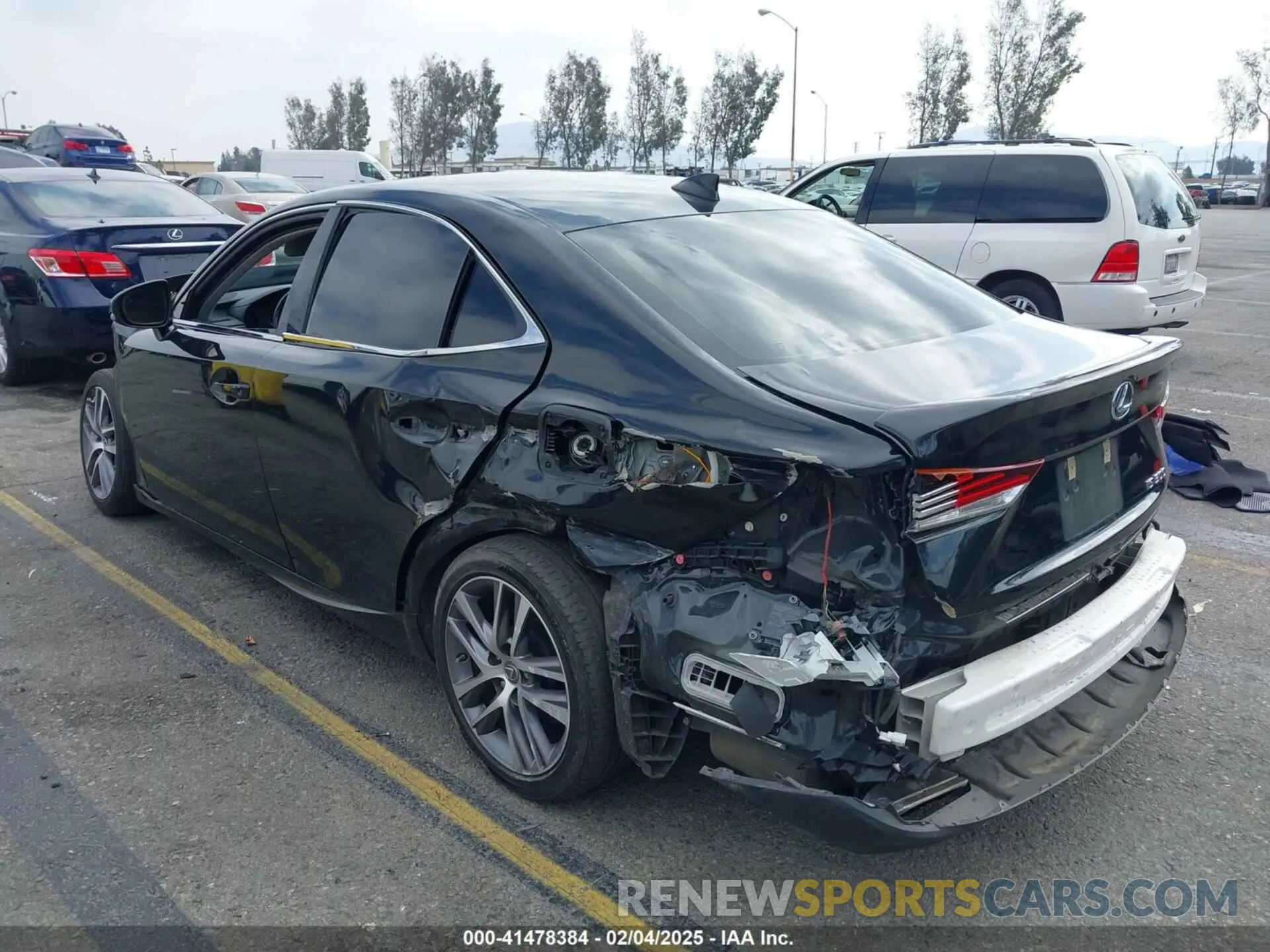 3 Photograph of a damaged car JTHAA1D26L5108194 LEXUS IS 300 2020
