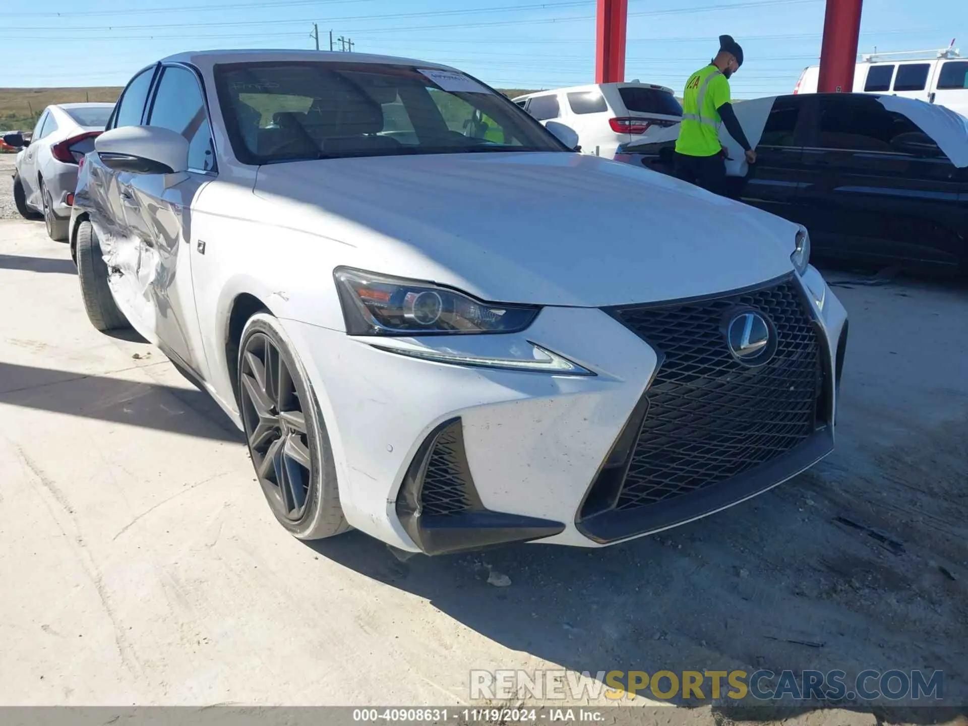 1 Photograph of a damaged car JTHGA1D20L5108623 LEXUS IS 300 2020