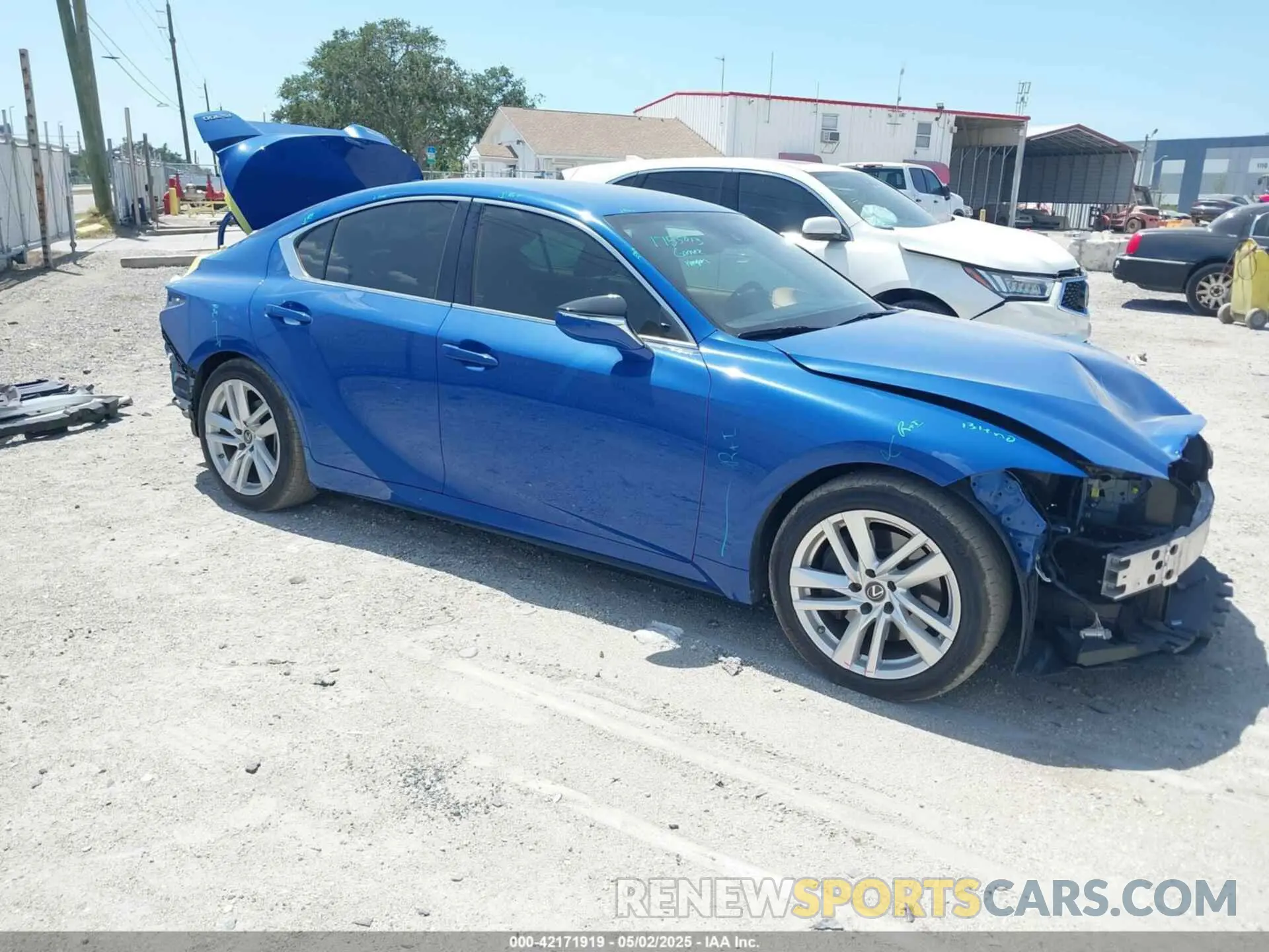 1 Photograph of a damaged car JTHAA1D20M5115188 LEXUS IS 300 2021