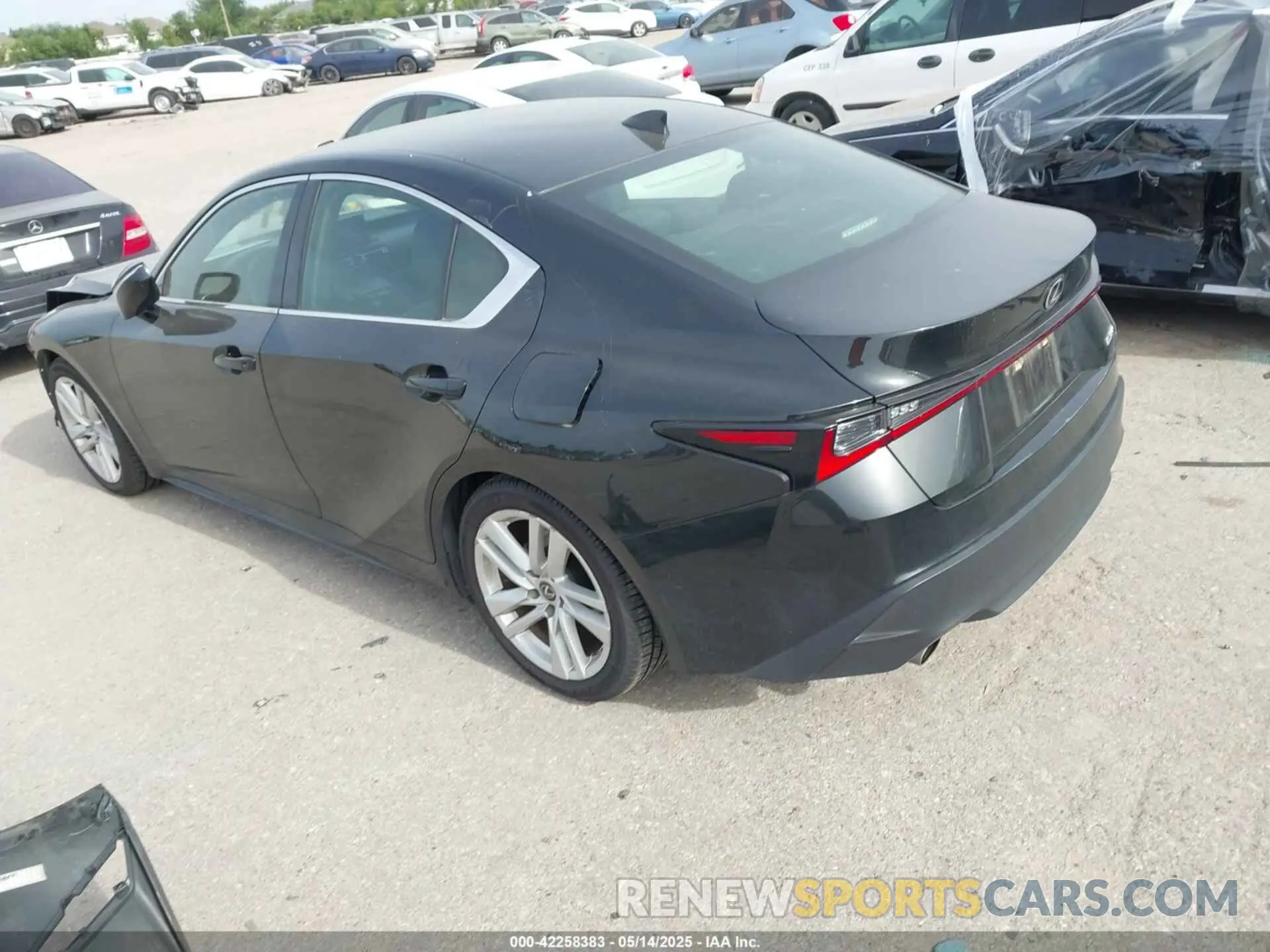 3 Photograph of a damaged car JTHAA1D21M5110467 LEXUS IS 300 2021