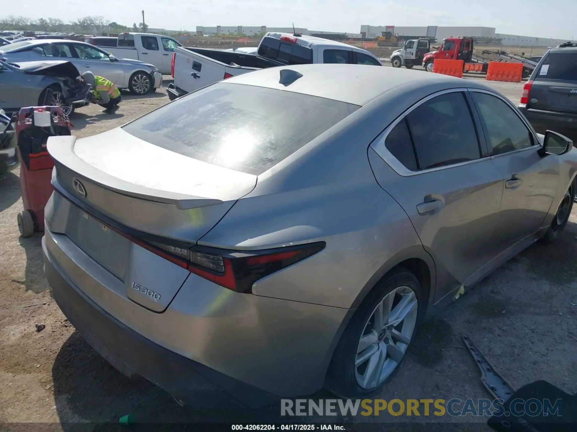 4 Photograph of a damaged car JTHAA1D26M5112909 LEXUS IS 300 2021