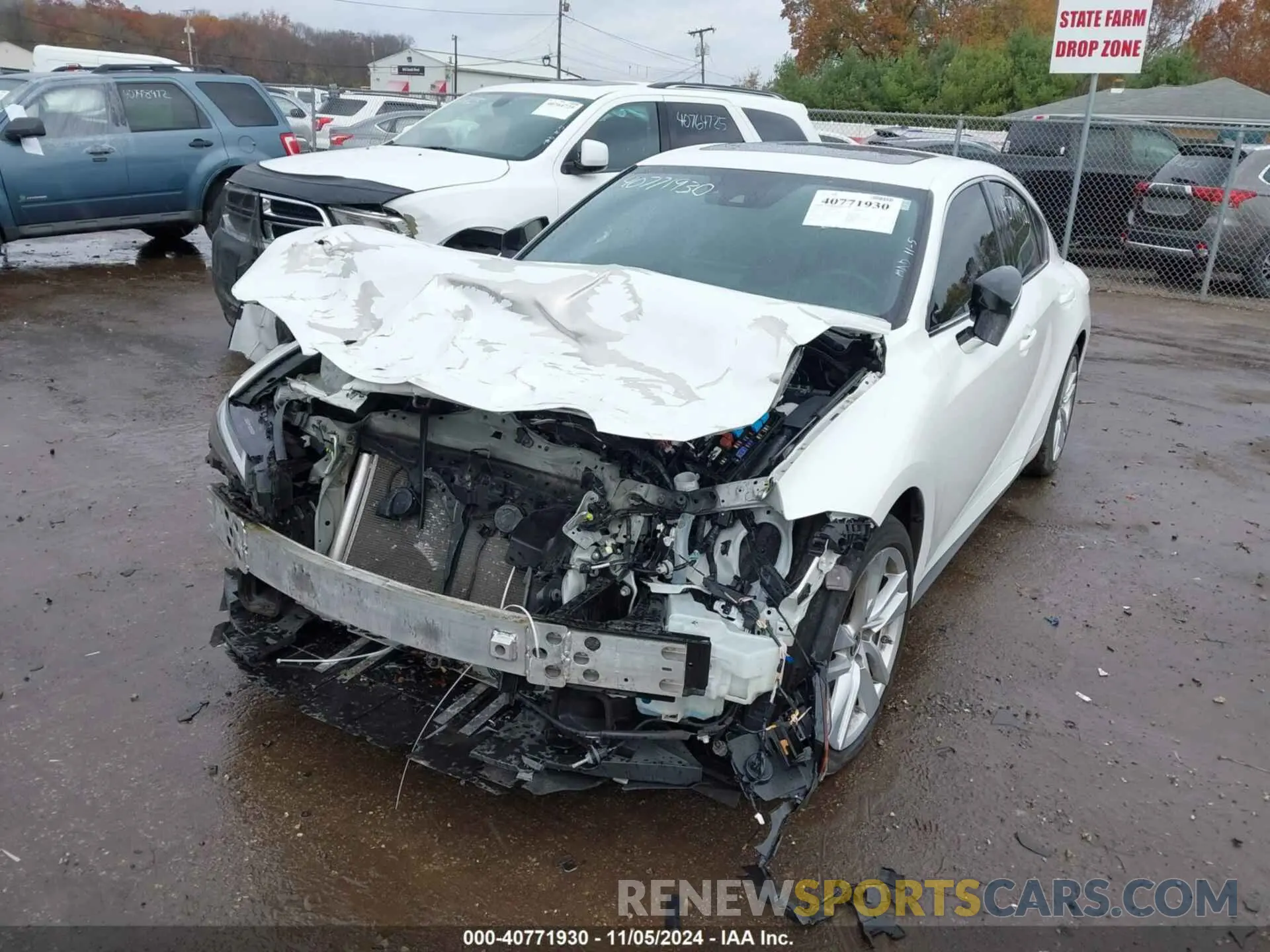 2 Photograph of a damaged car JTHC81F23M5044859 LEXUS IS 300 2021