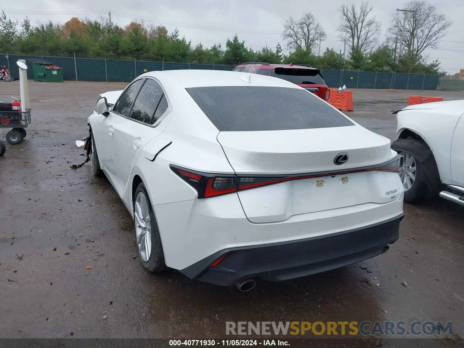3 Photograph of a damaged car JTHC81F23M5044859 LEXUS IS 300 2021