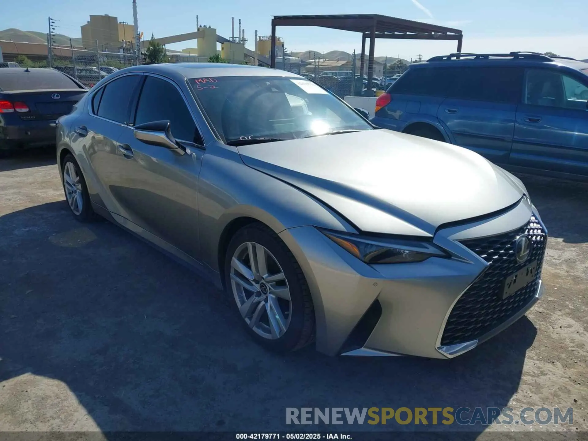 1 Photograph of a damaged car JTHCA1D24M5115848 LEXUS IS 300 2021
