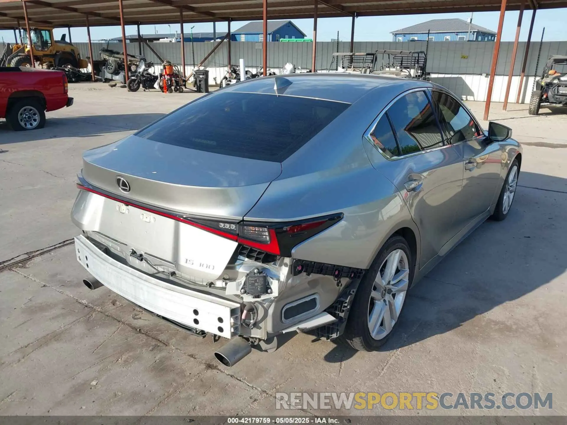 4 Photograph of a damaged car JTHCA1D26M5113003 LEXUS IS 300 2021
