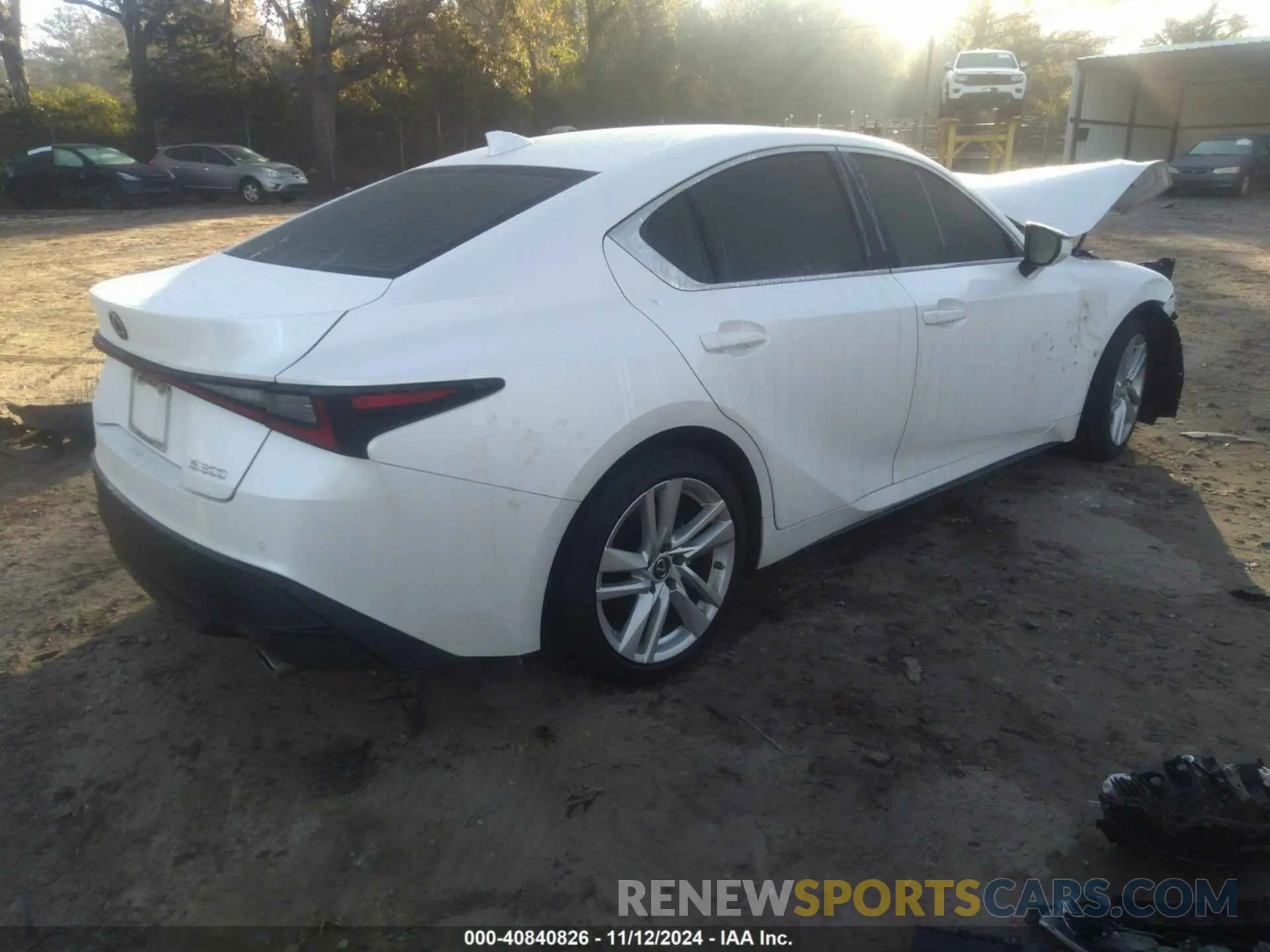 4 Photograph of a damaged car JTHCA1D27M5115231 LEXUS IS 300 2021
