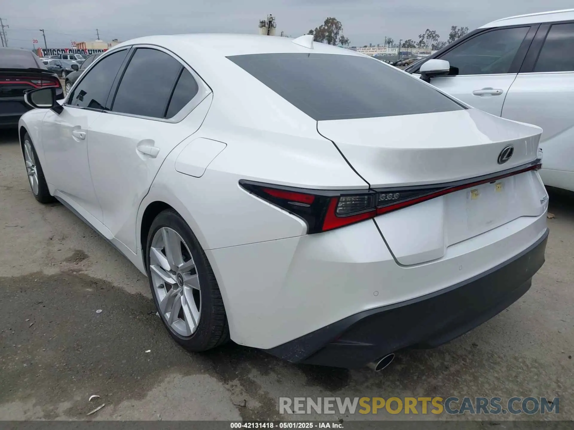 3 Photograph of a damaged car JTHCA1D27M5115858 LEXUS IS 300 2021
