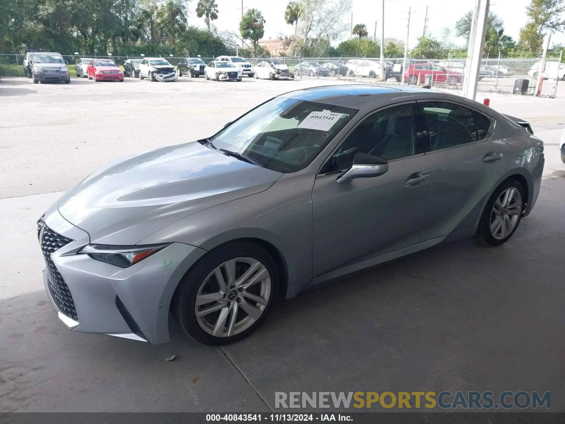 2 Photograph of a damaged car JTHCA1D29M5116932 LEXUS IS 300 2021