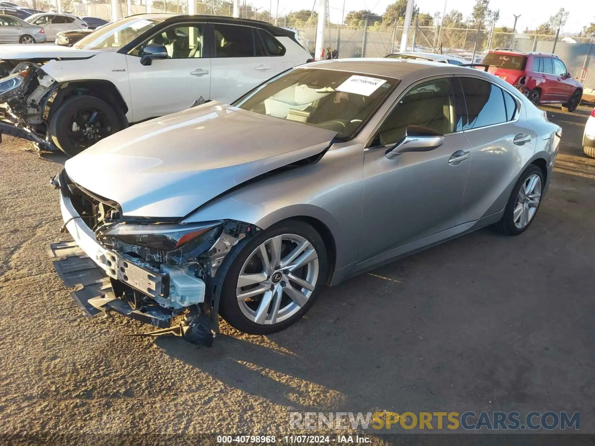 2 Photograph of a damaged car JTHAA1D21N5119087 LEXUS IS 300 2022
