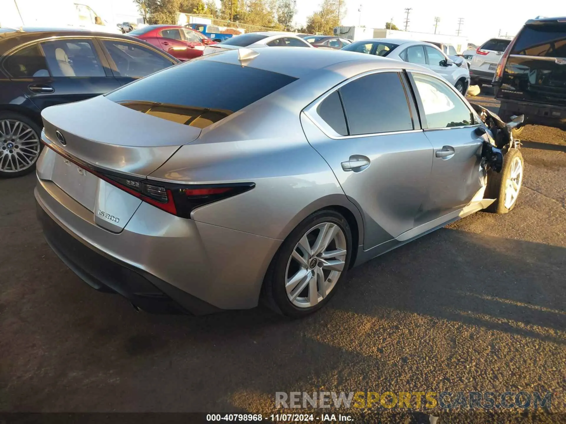 4 Photograph of a damaged car JTHAA1D21N5119087 LEXUS IS 300 2022