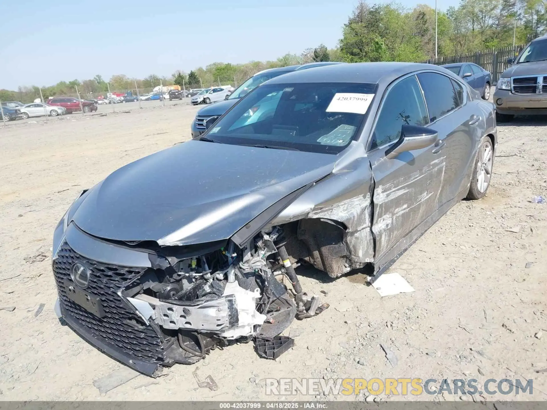 2 Photograph of a damaged car JTHAA1D21N5119879 LEXUS IS 300 2022
