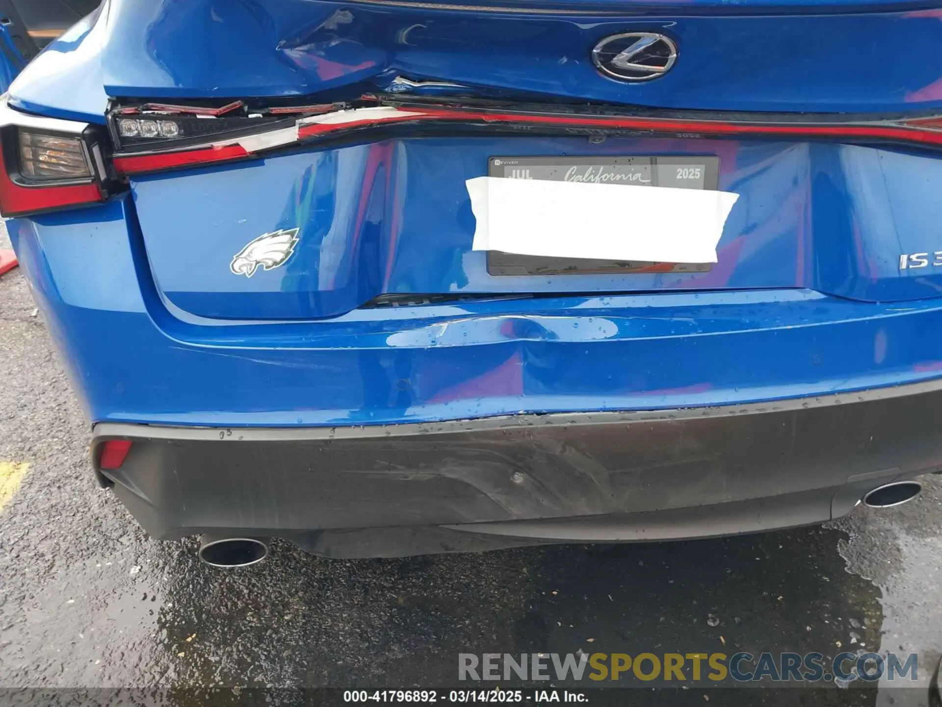 17 Photograph of a damaged car JTHDA1D22N5121234 LEXUS IS 300 2022