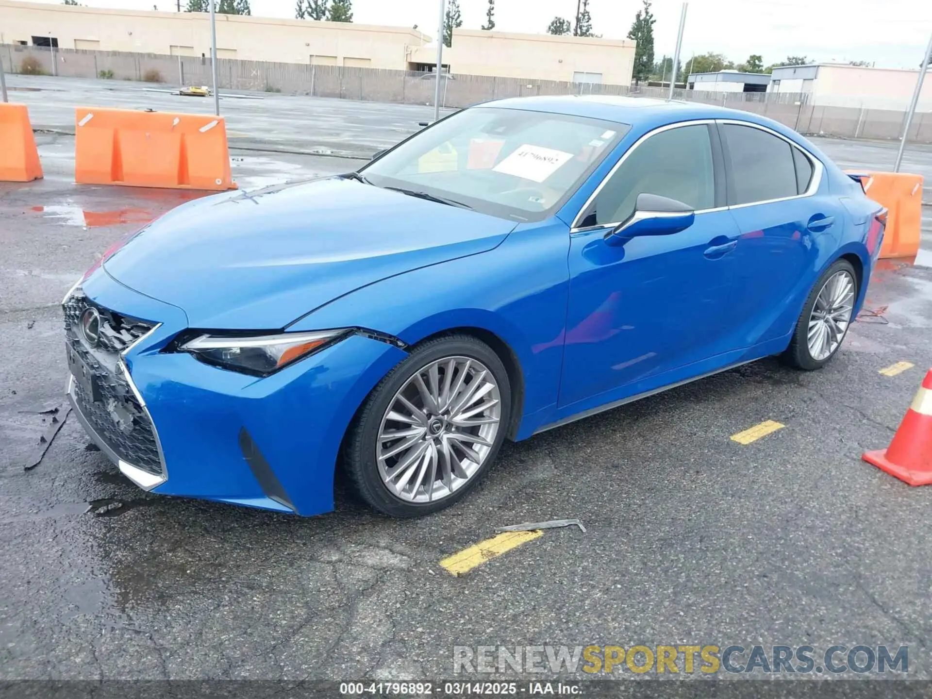 2 Photograph of a damaged car JTHDA1D22N5121234 LEXUS IS 300 2022