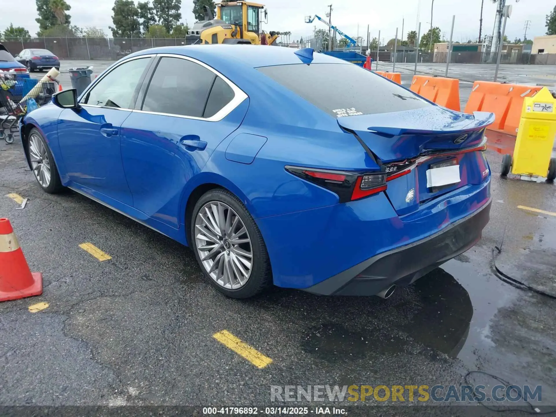 3 Photograph of a damaged car JTHDA1D22N5121234 LEXUS IS 300 2022