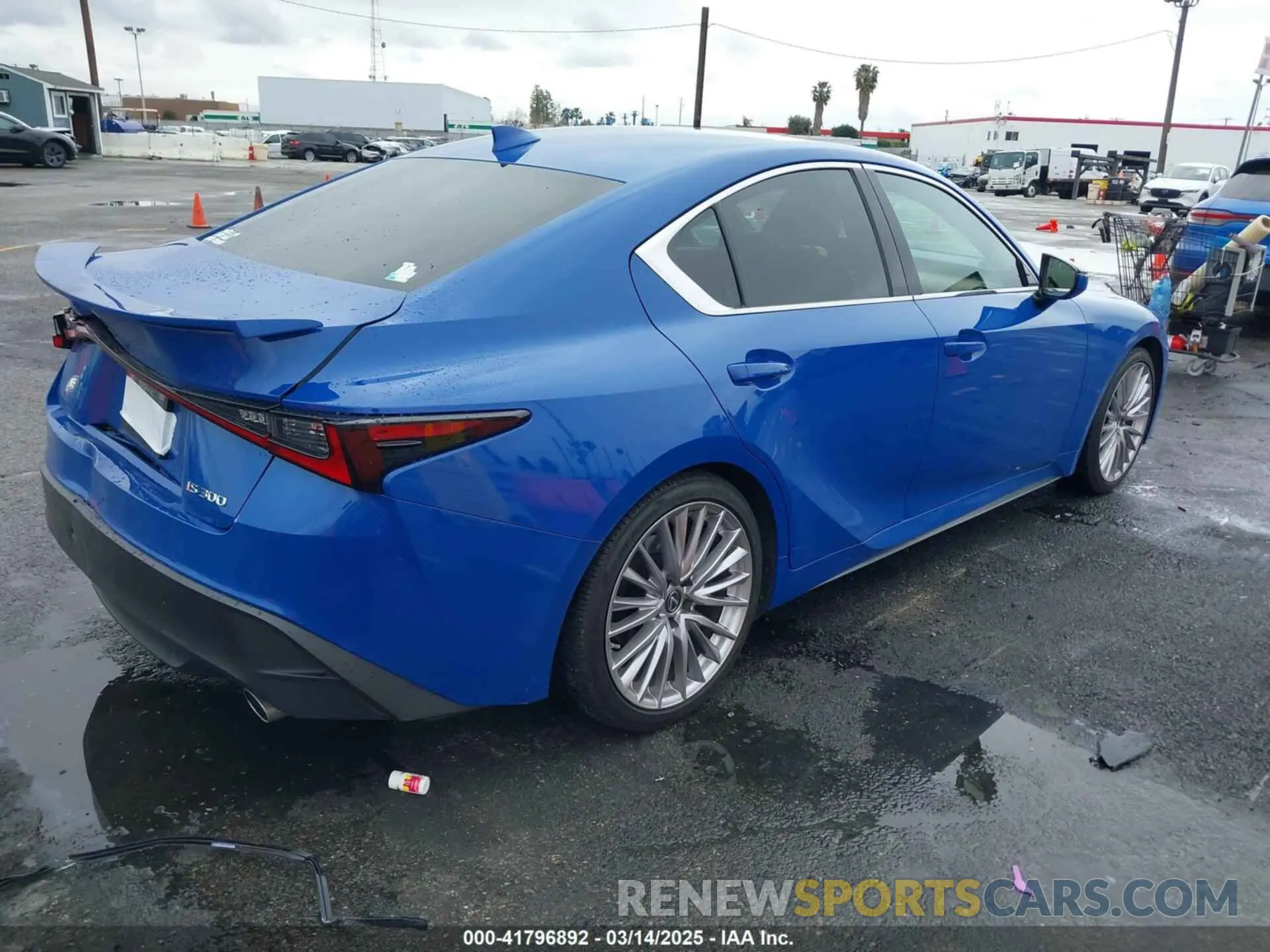 4 Photograph of a damaged car JTHDA1D22N5121234 LEXUS IS 300 2022