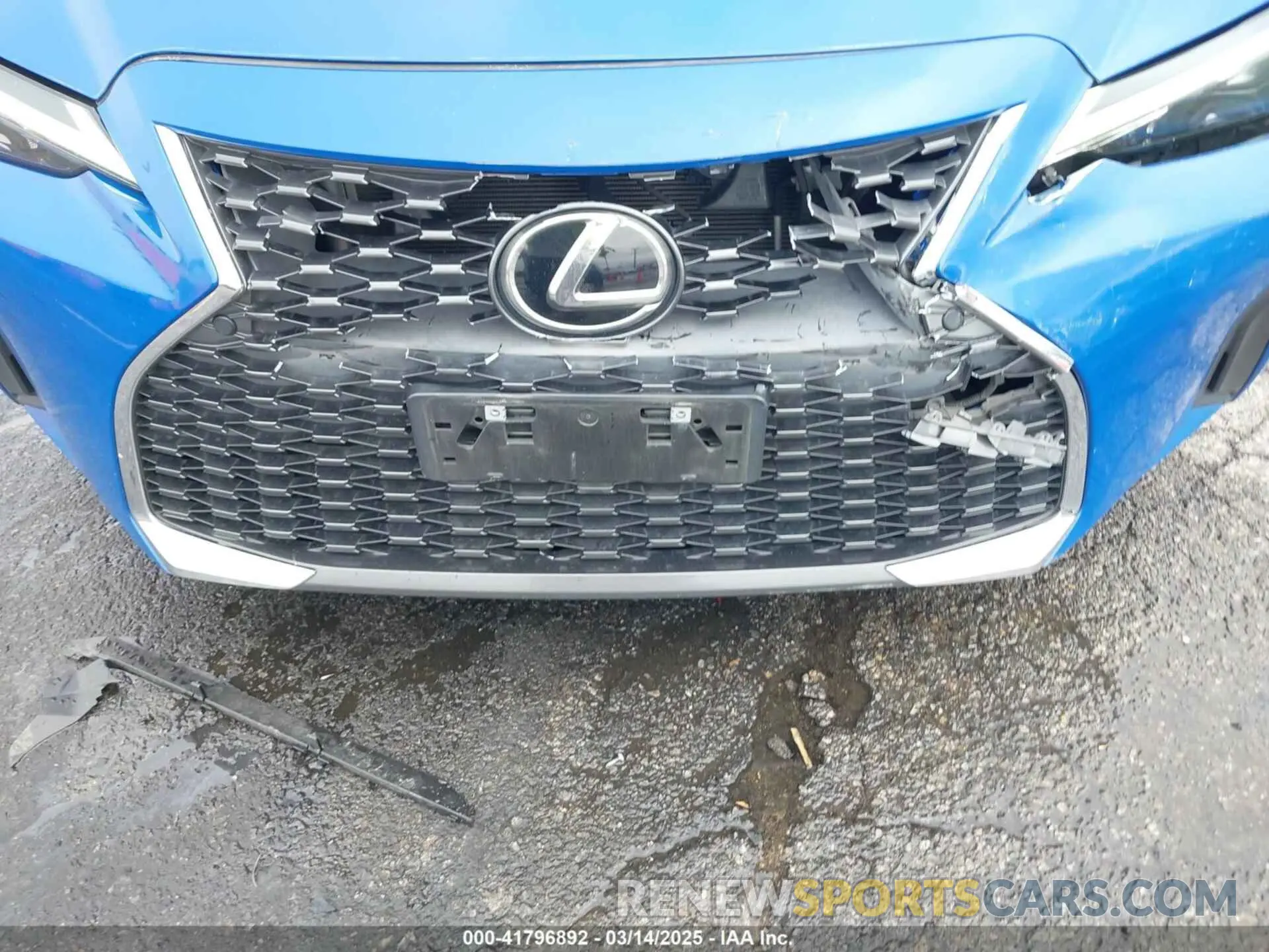 6 Photograph of a damaged car JTHDA1D22N5121234 LEXUS IS 300 2022