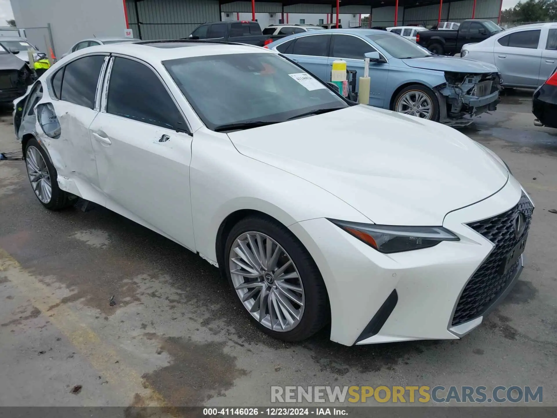 1 Photograph of a damaged car JTHDA1D23N5121856 LEXUS IS 300 2022