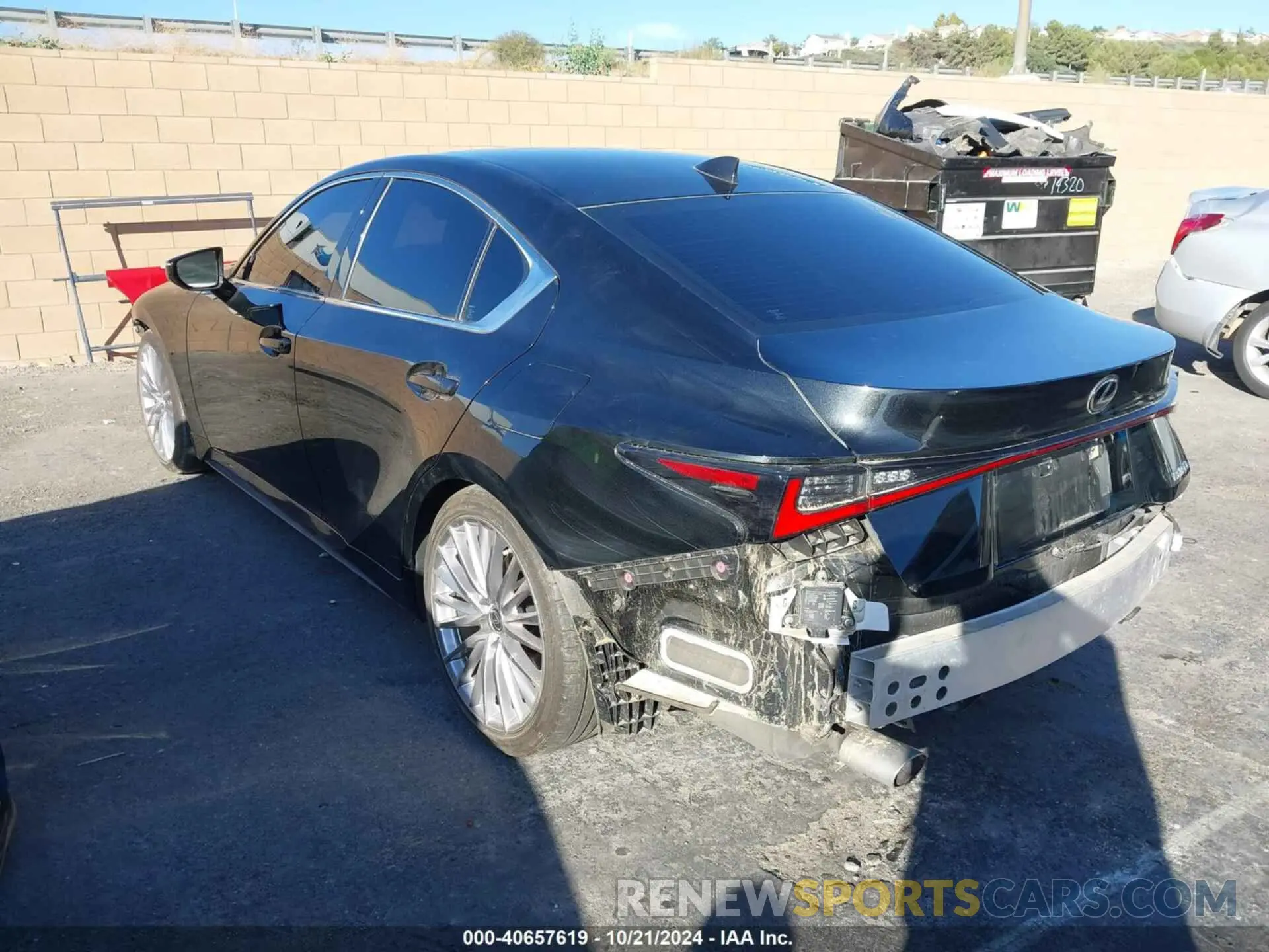 3 Фотография поврежденного автомобиля JTHDA1D27N5122492 LEXUS IS 300 2022