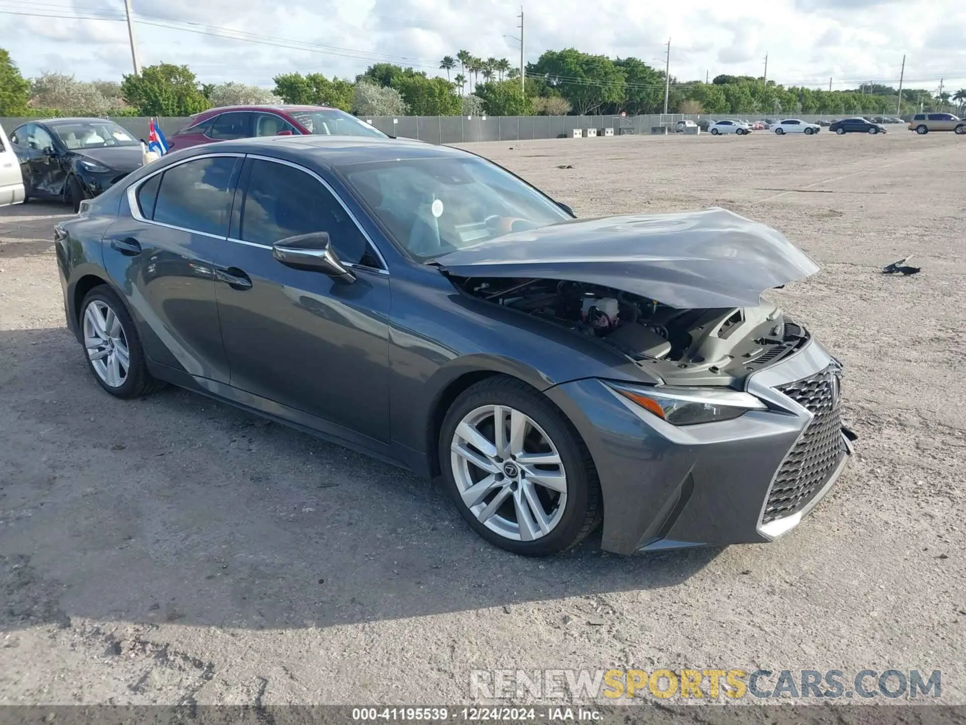1 Photograph of a damaged car JTHCA1D24R5131782 LEXUS IS 300 2024