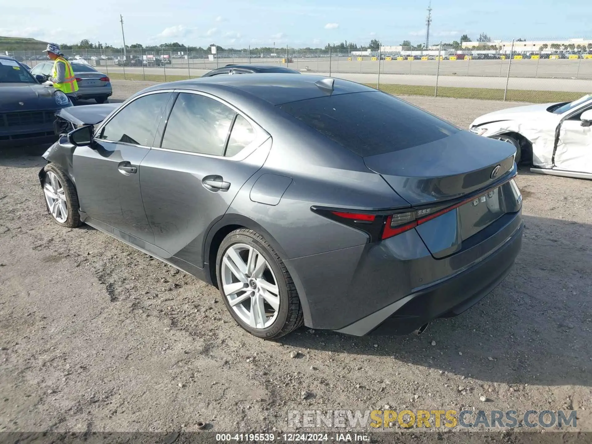 3 Photograph of a damaged car JTHCA1D24R5131782 LEXUS IS 300 2024