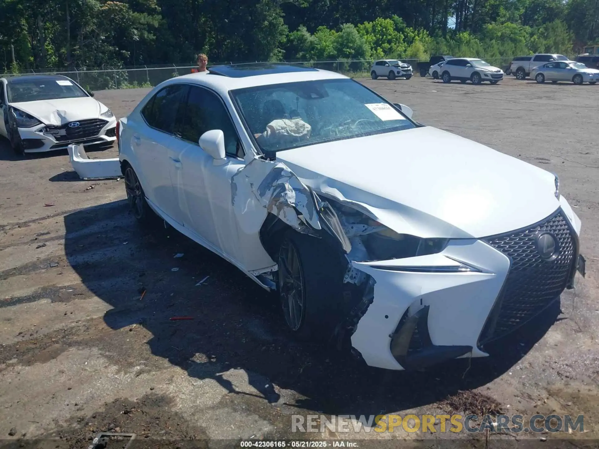 1 Photograph of a damaged car JTHBZ1D21K5034050 LEXUS IS 350 2019