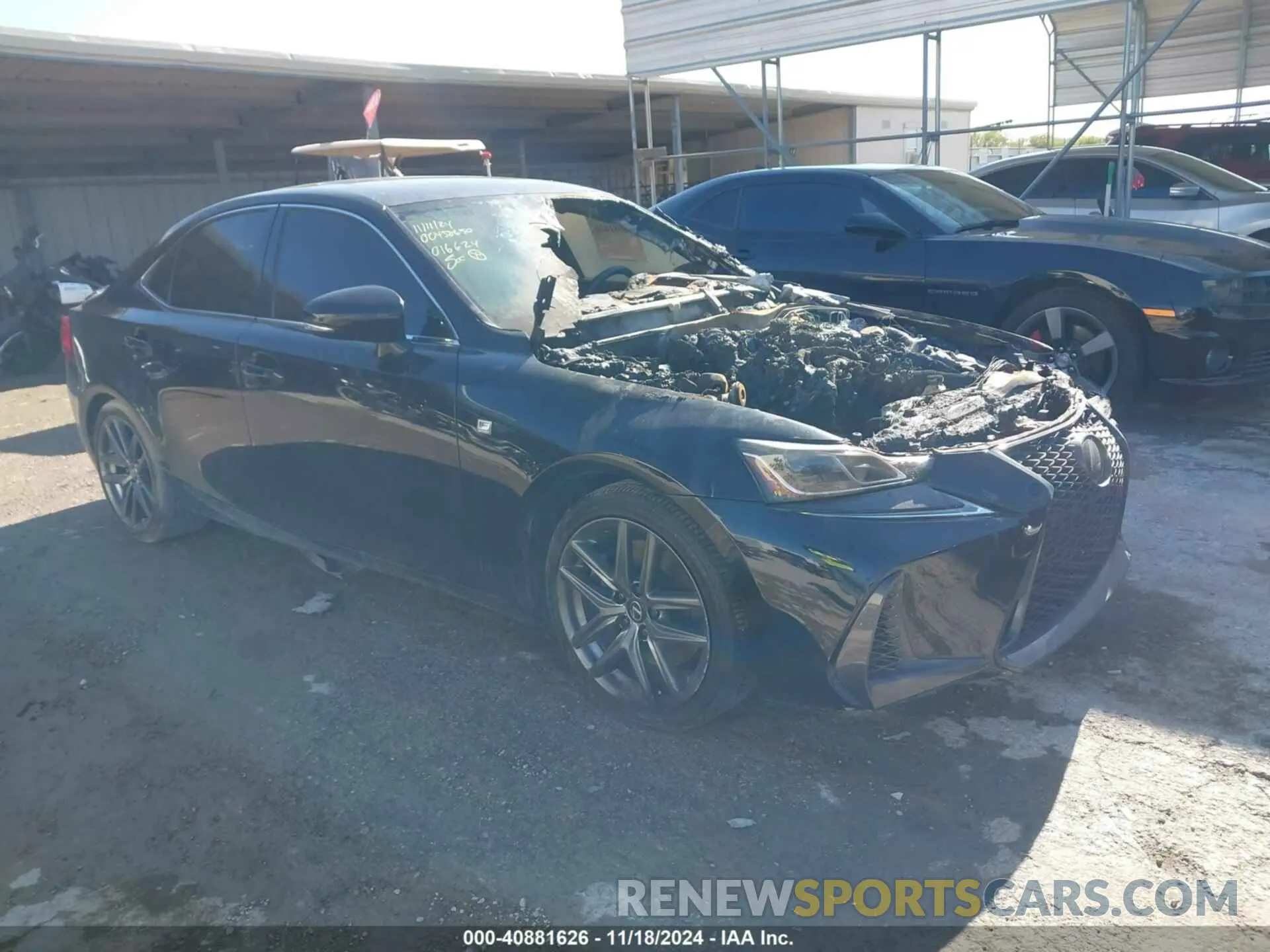1 Photograph of a damaged car JTHCZ1D25K5016624 LEXUS IS 350 2019