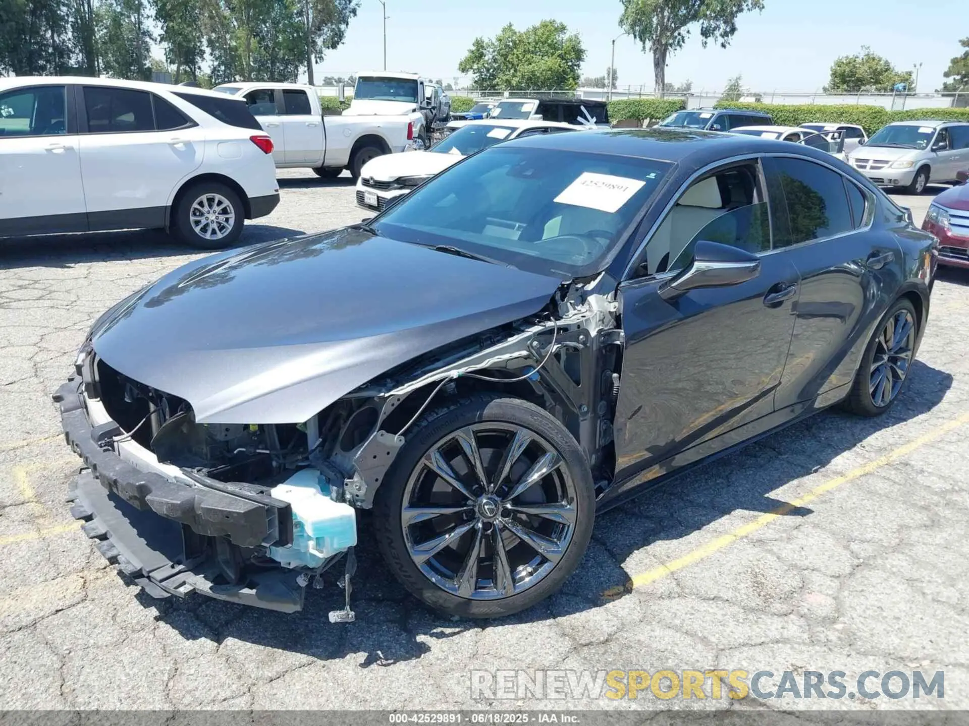 2 Photograph of a damaged car JTHGZ1B2XM5042188 LEXUS IS 350 2021