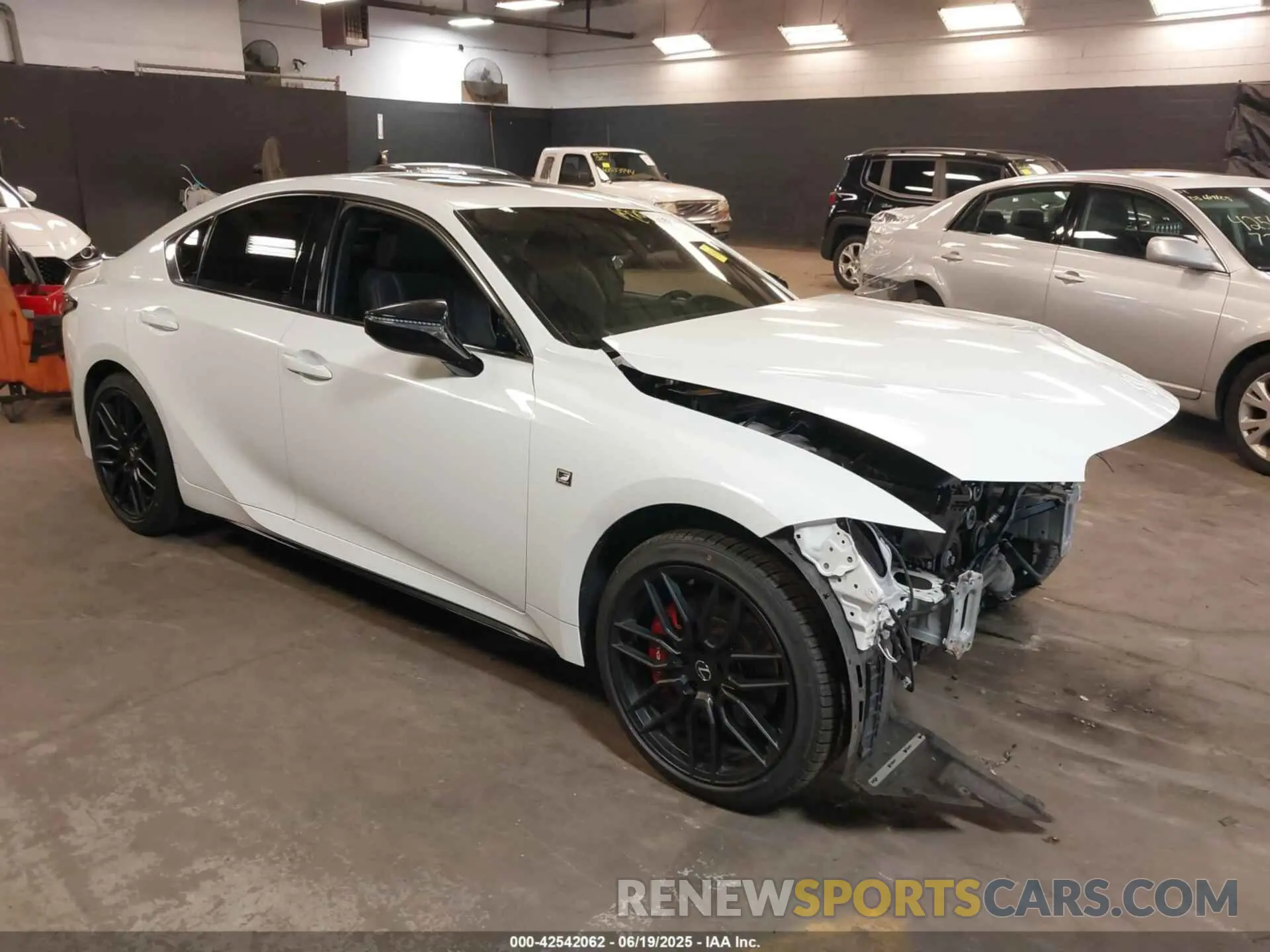 1 Photograph of a damaged car JTHGZ1E24M5019582 LEXUS IS 350 2021