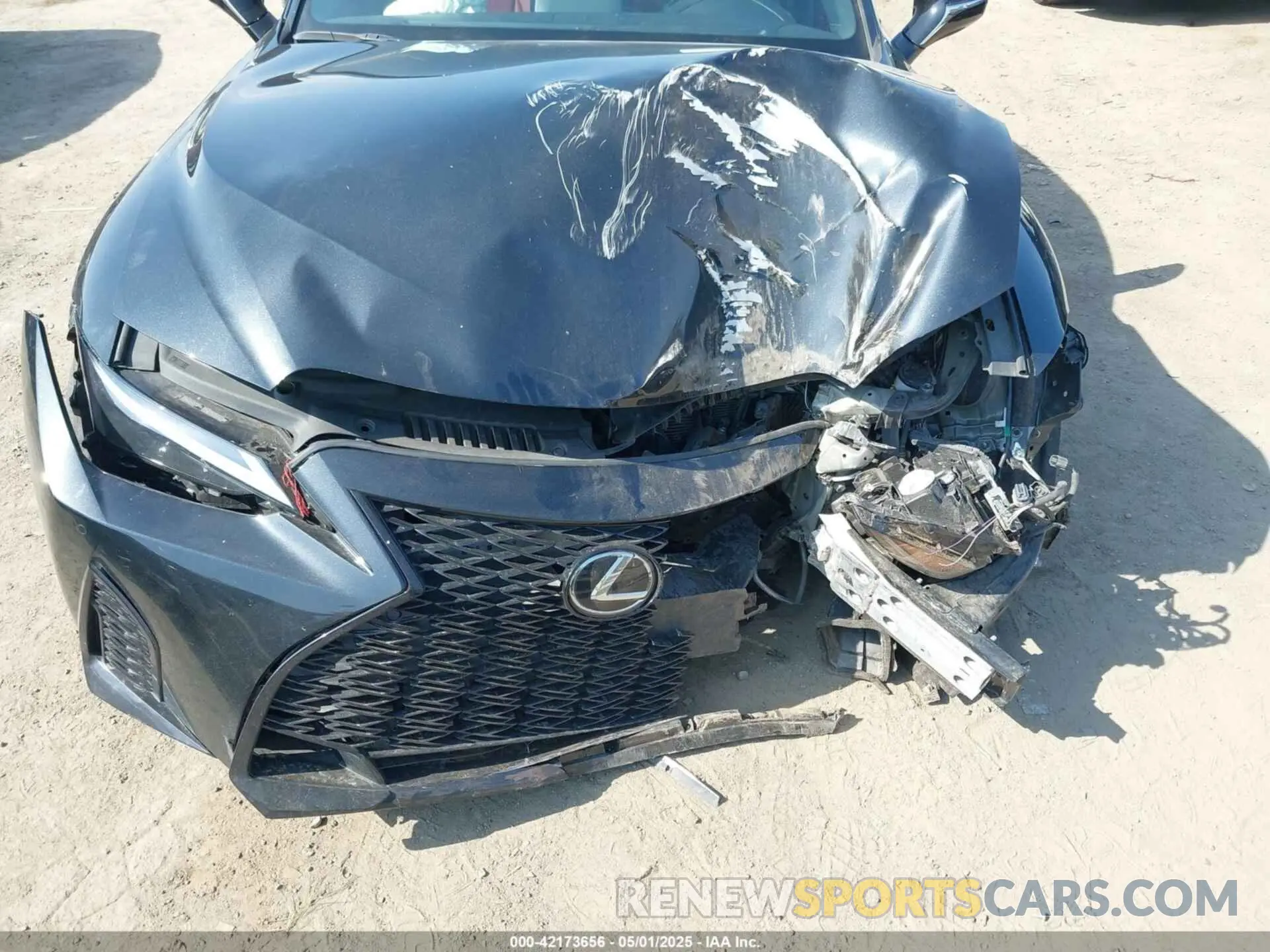 6 Фотография поврежденного автомобиля JTHGZ1B24N5052989 LEXUS IS 350 2022
