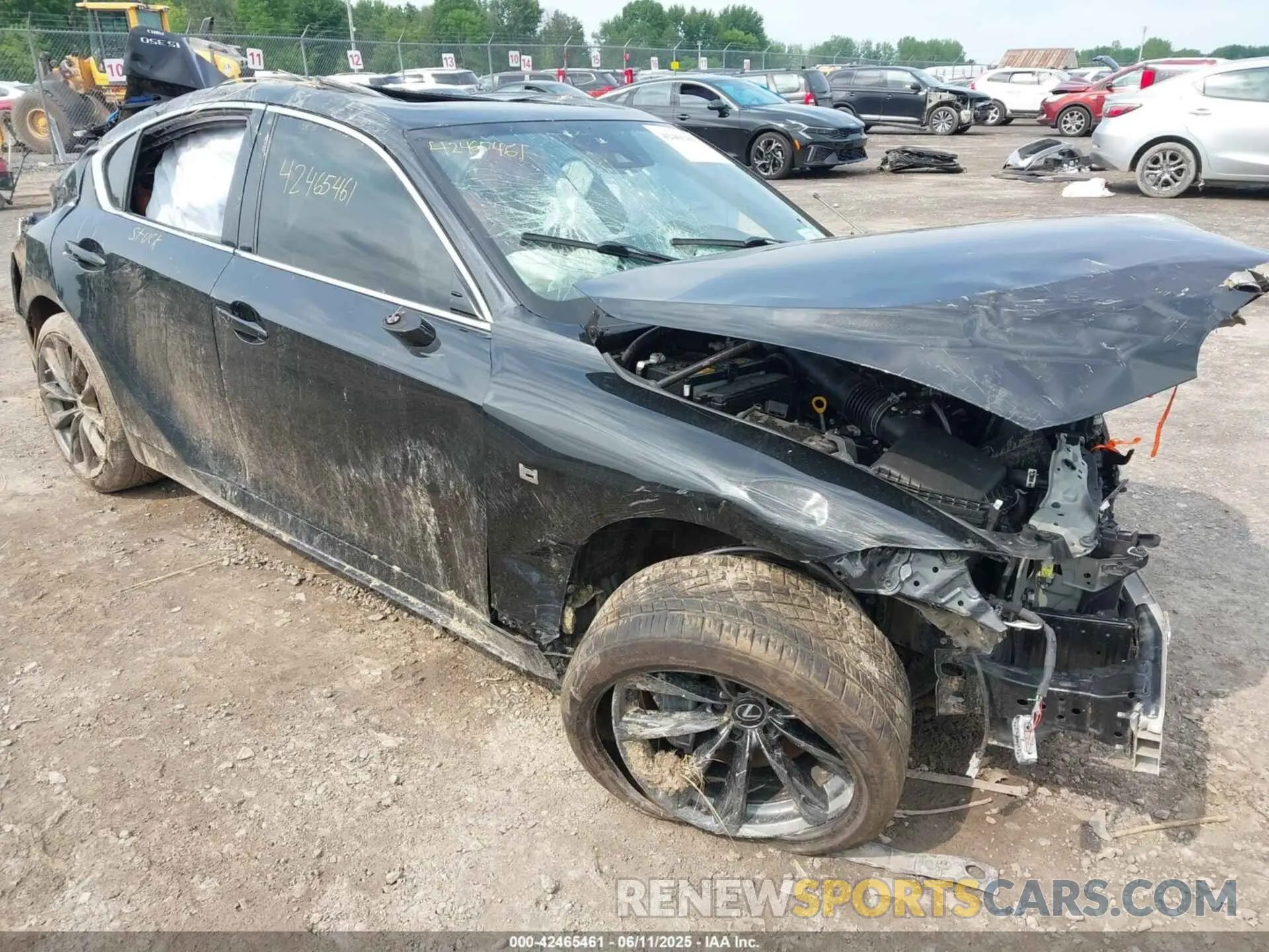 1 Photograph of a damaged car JTHGZ1E25N5026140 LEXUS IS 350 2022