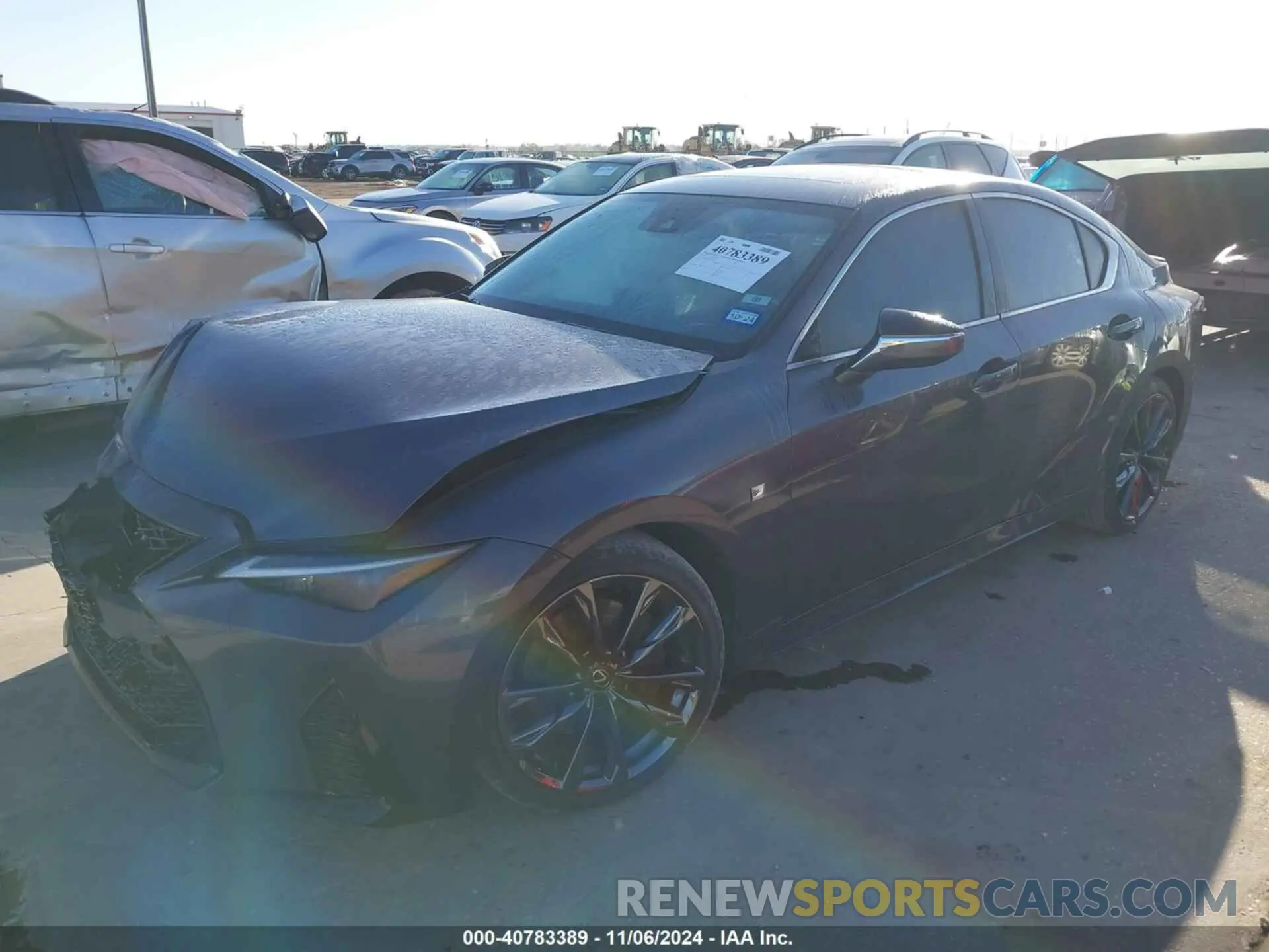 2 Фотография поврежденного автомобиля JTHGZ1B21P5059563 LEXUS IS 350 2023