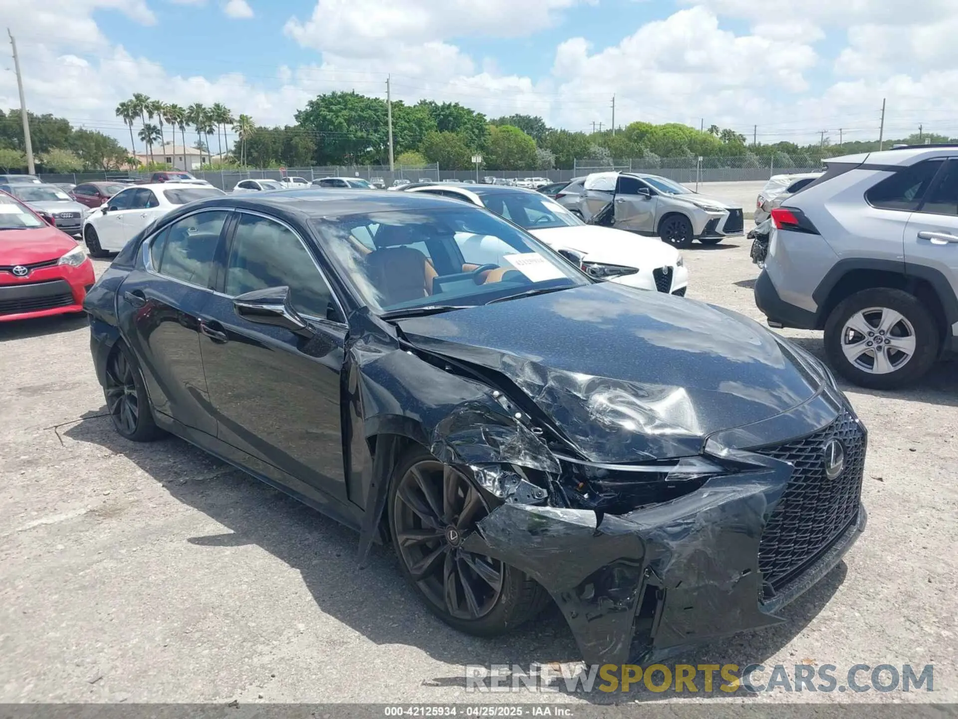 1 Photograph of a damaged car JTHBZ1B2XS5084514 LEXUS IS 350 2025