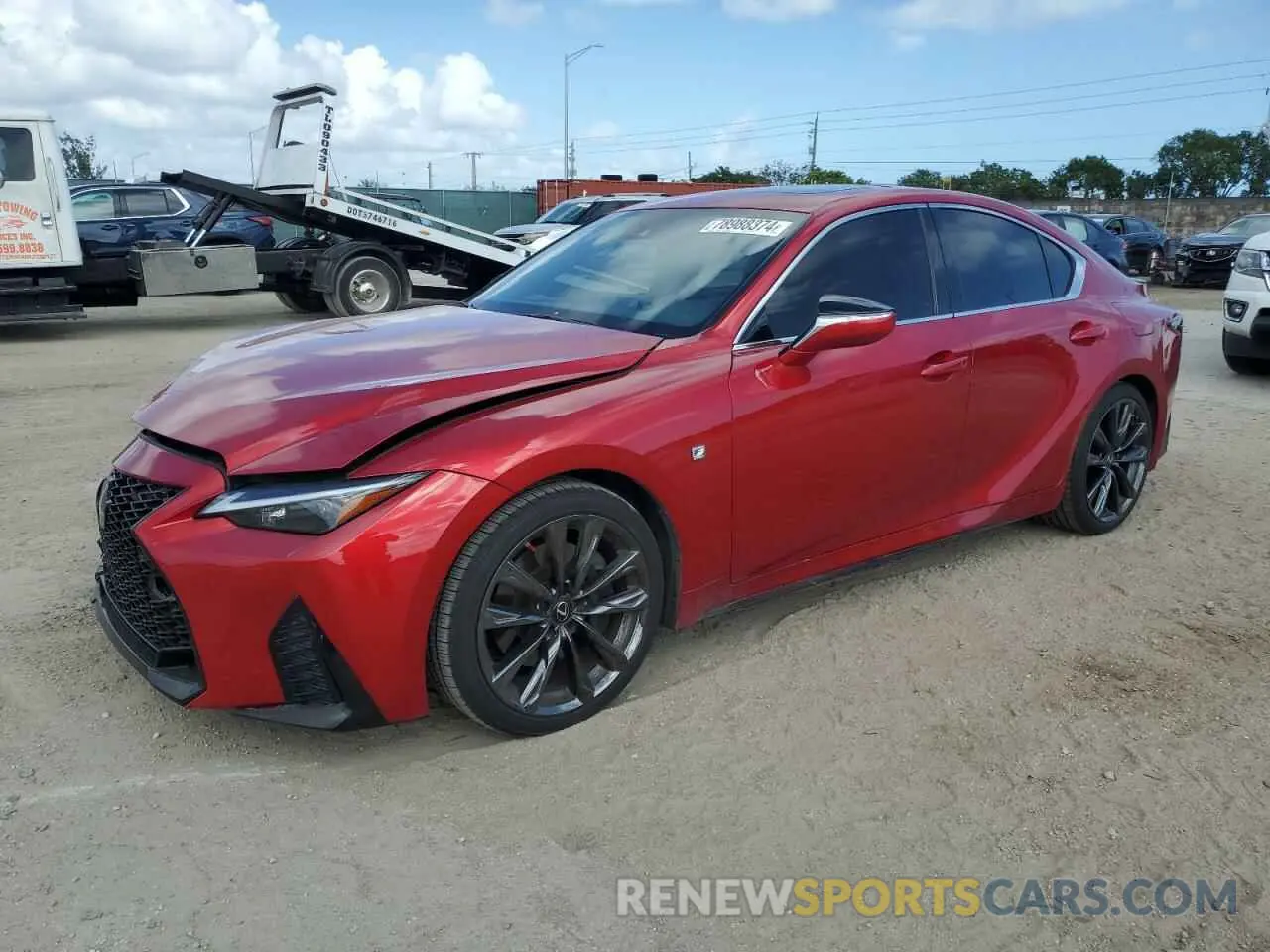 1 Photograph of a damaged car JTHGZ1B22M5044694 LEXUS IS 350 F S 2021