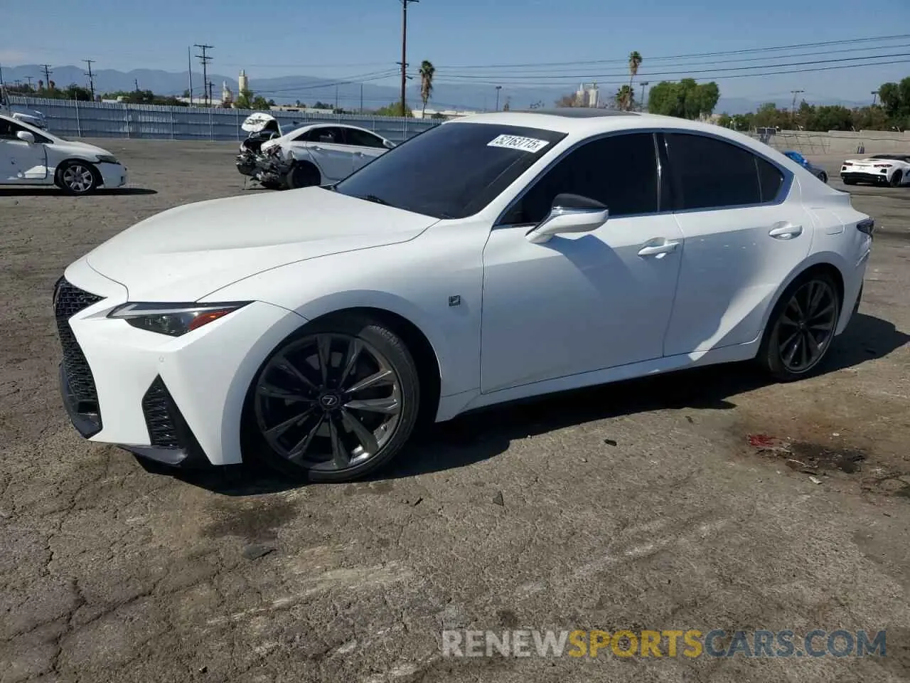 1 Photograph of a damaged car JTHGZ1B27M5046795 LEXUS IS 350 F S 2021
