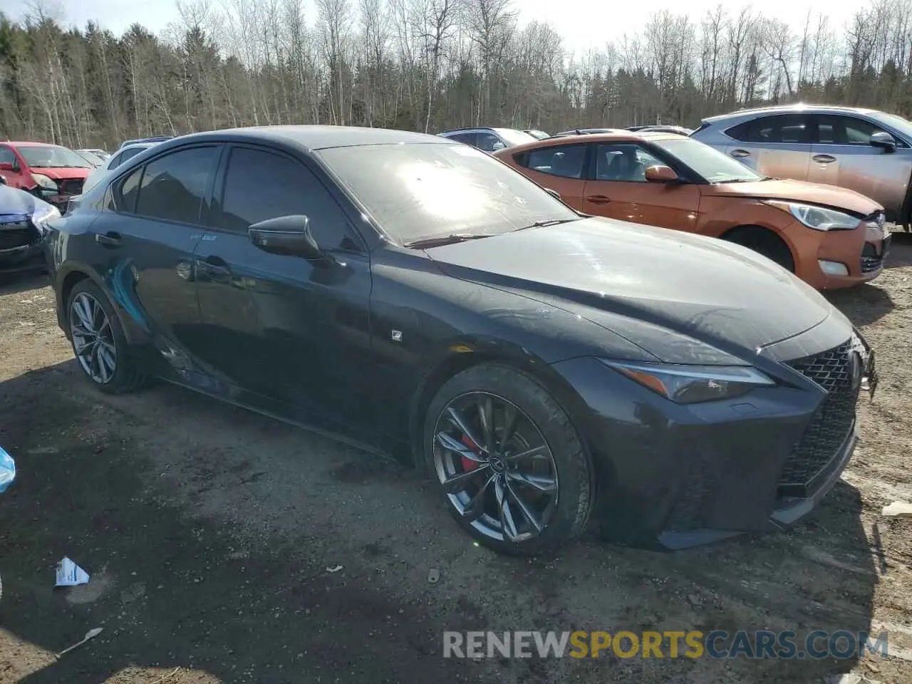 4 Фотография поврежденного автомобиля JTHGZ1E23M5019007 LEXUS IS 350 F S 2021