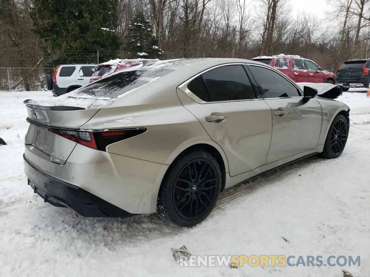 3 Фотография поврежденного автомобиля JTHGZ1E28M5018371 LEXUS IS 350 F S 2021